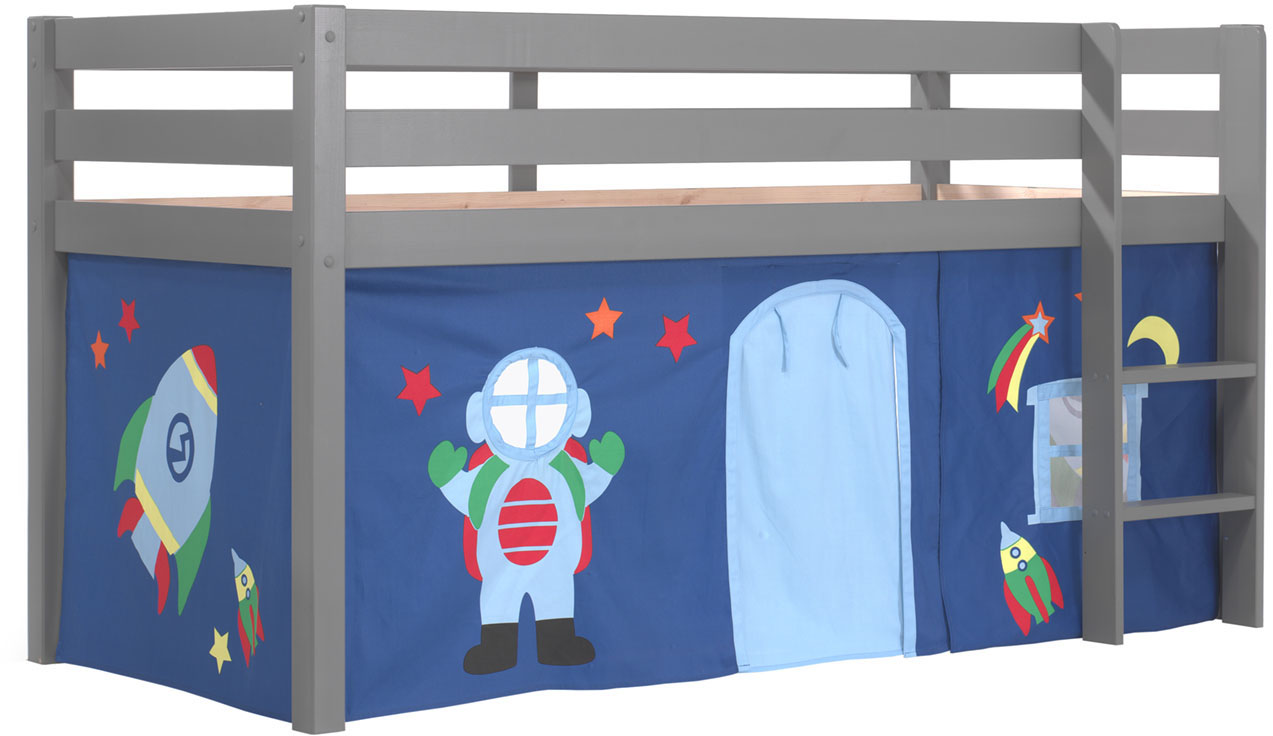 Vipack Hochbett "Pino, Spielbett massiv Kiefer, stabil gebaut, 3 Korpusfarb günstig online kaufen