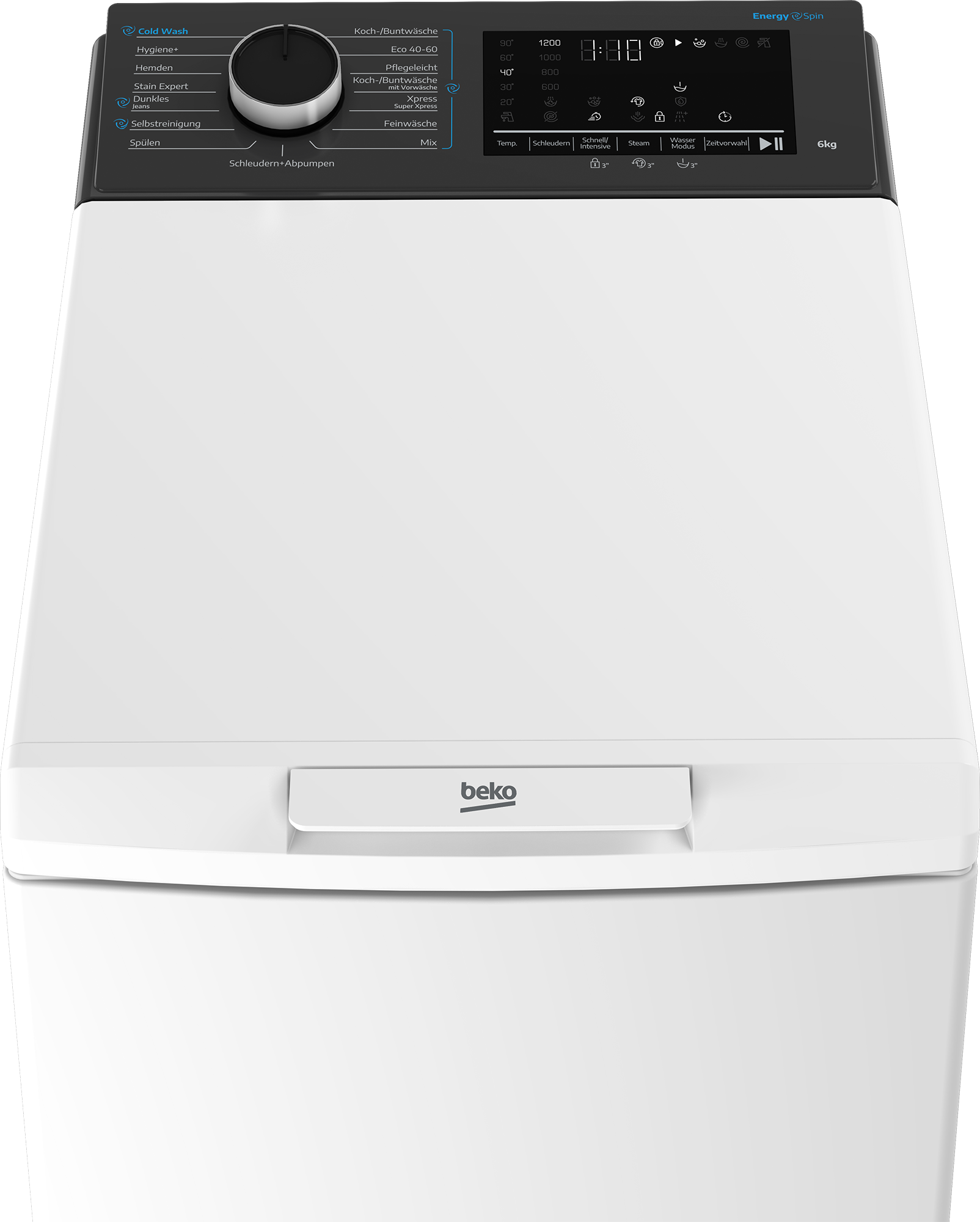 BEKO Waschmaschine Toplader »BTL61AMDES« 6 kg 1200 U/min EnergySpin – optimierte Waschbewegungen für gründliche Reinigung.