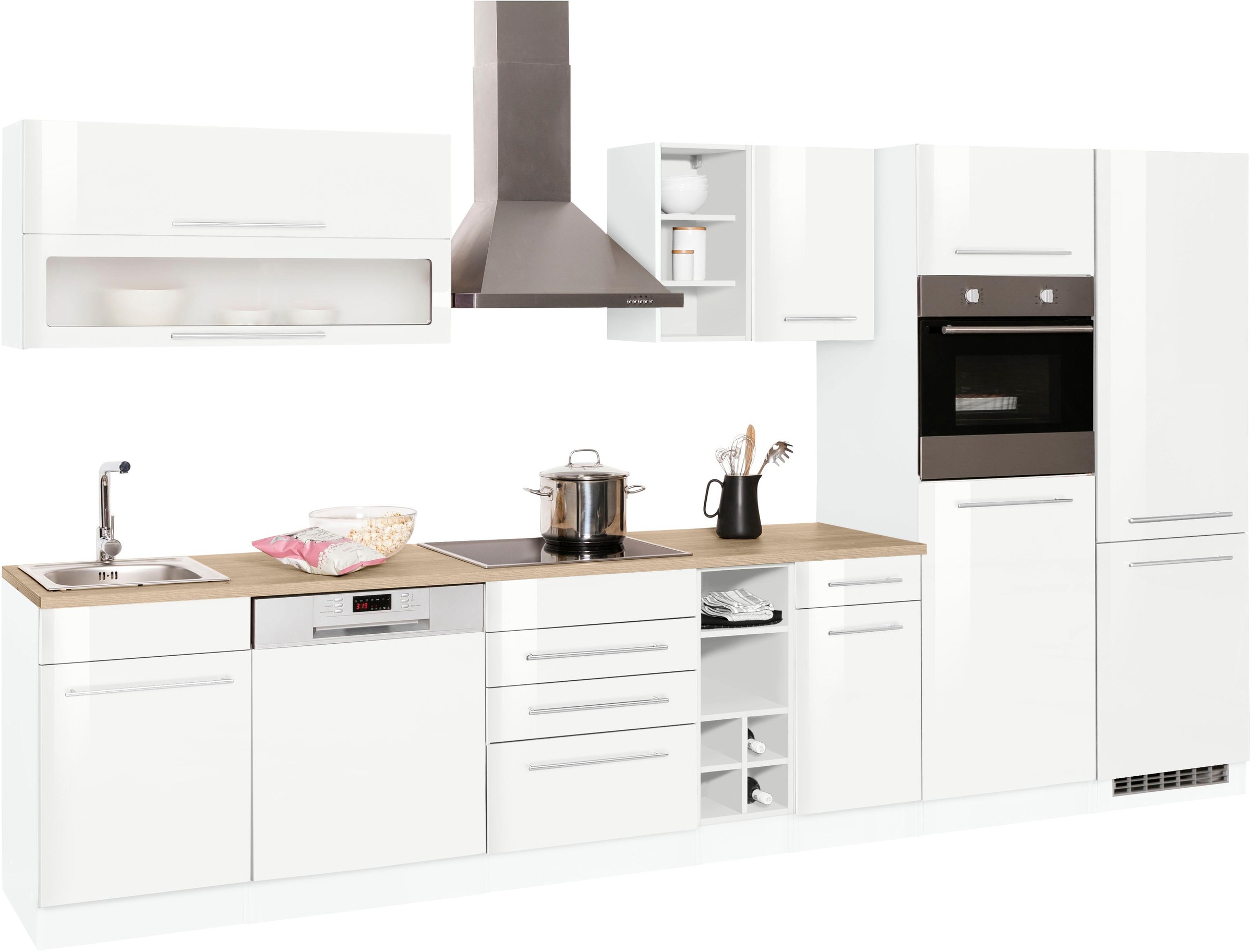 KOCHSTATION Küchenzeile »KS-Eton«, ohne E-Geräte, Breite 360 cm günstig online kaufen
