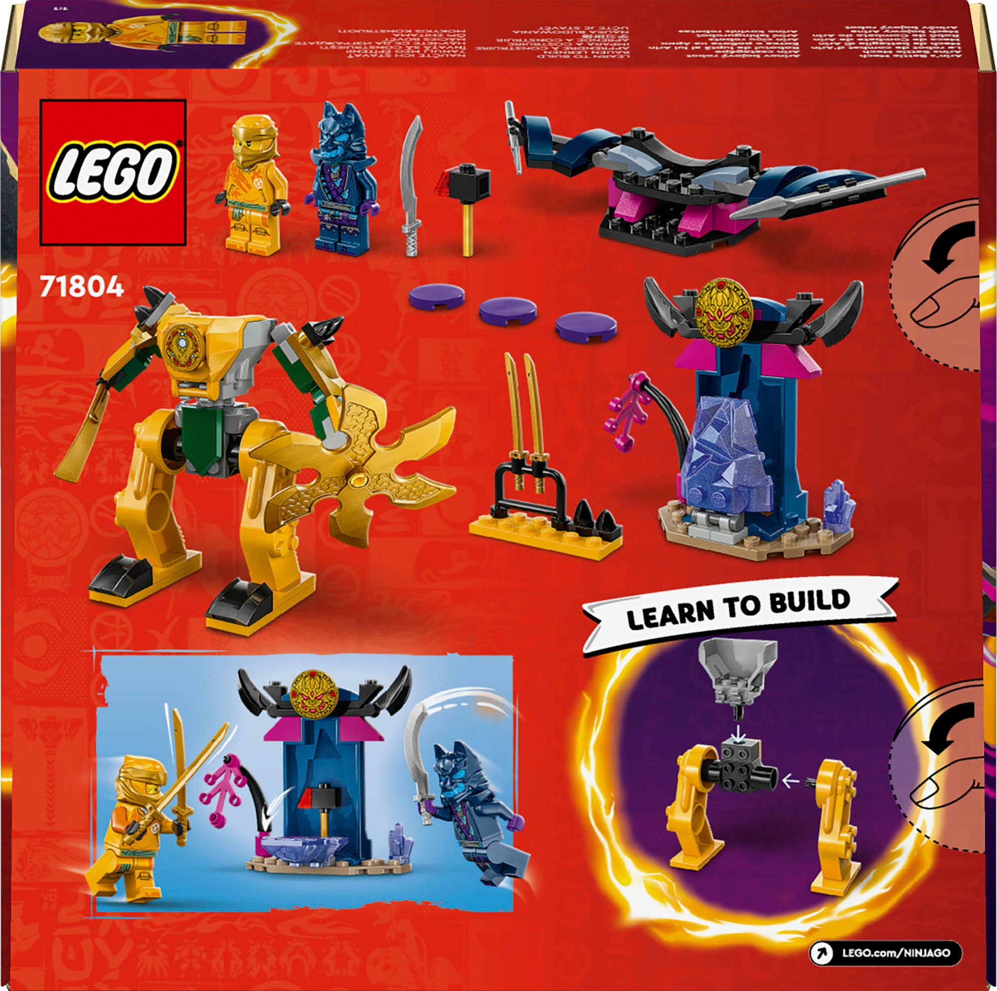 LEGO® Konstruktionsspielsteine »Arins Battle Mech (71804), LEGO Ninjago«, (104 St.), Made in Europe