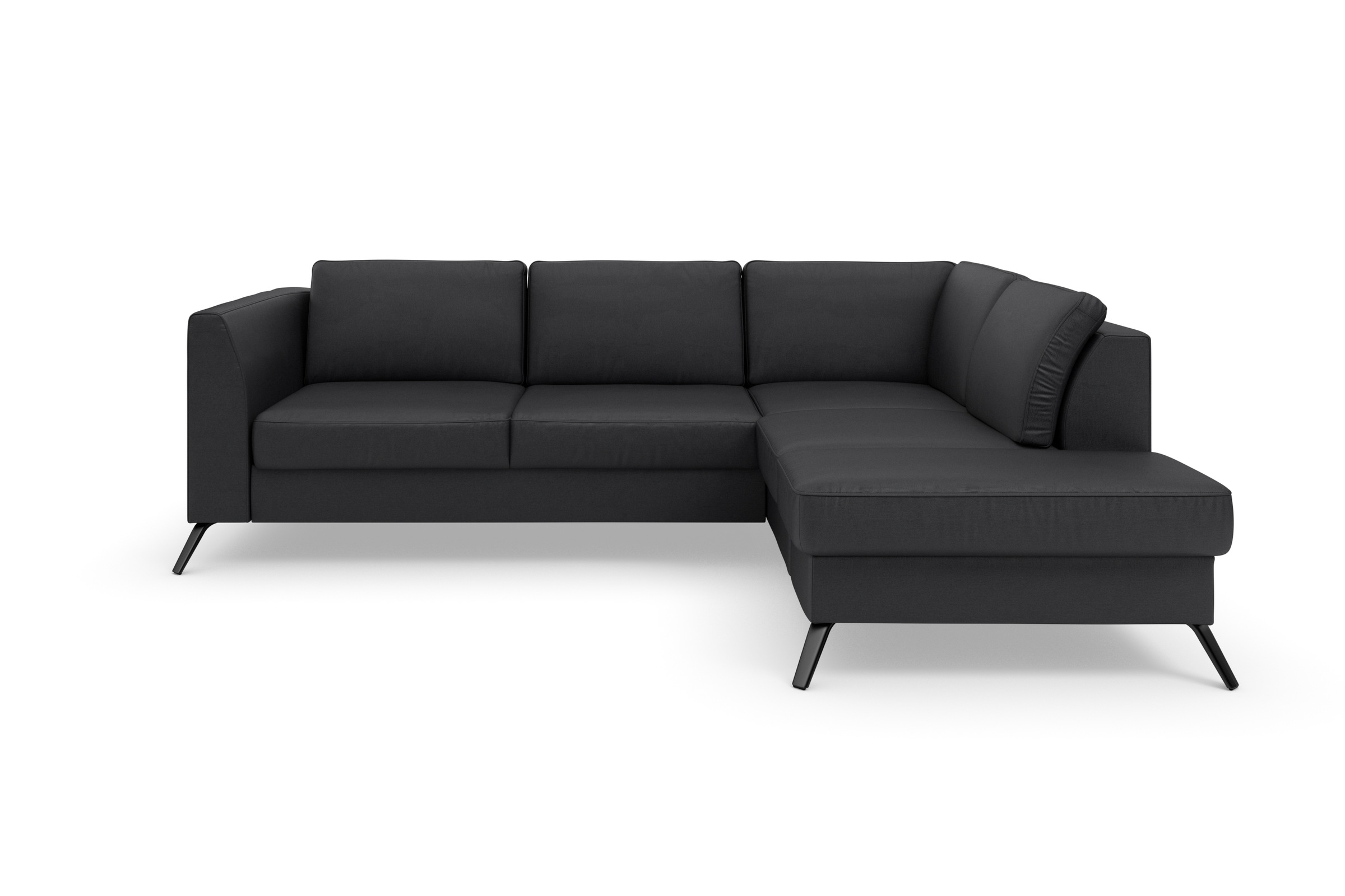 sit&more Ecksofa »Olsen L-Form«, inklusive Sitztiefenverstellung, wahlweise mit Bettfunktion, 15cm hoch