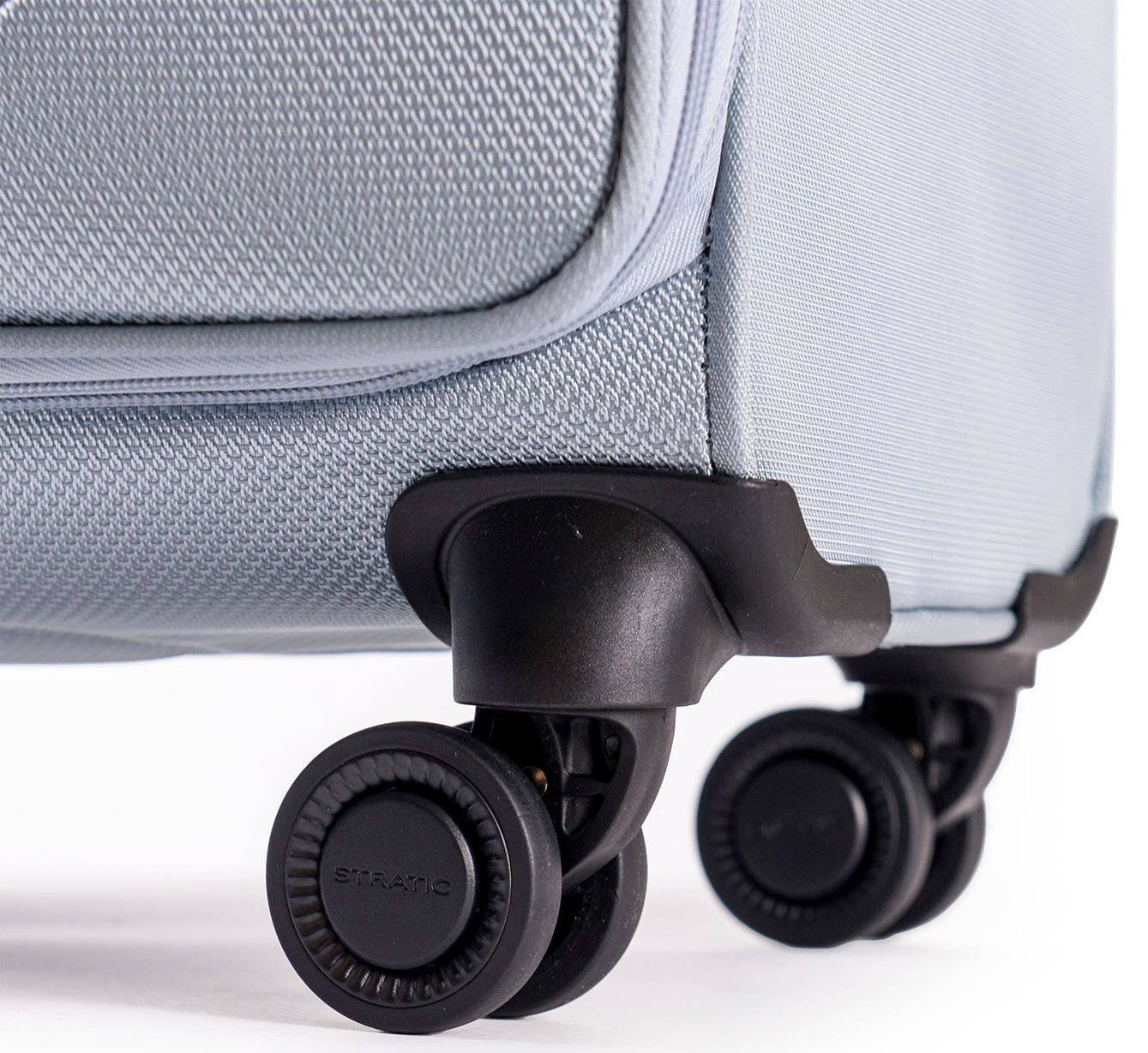 Stratic Weichgepäck-Trolley »Mix M, steel«, 4 Rollen, Reisekoffer Reisegepäck Aufgabegepäck TSA-Zahlenschloss