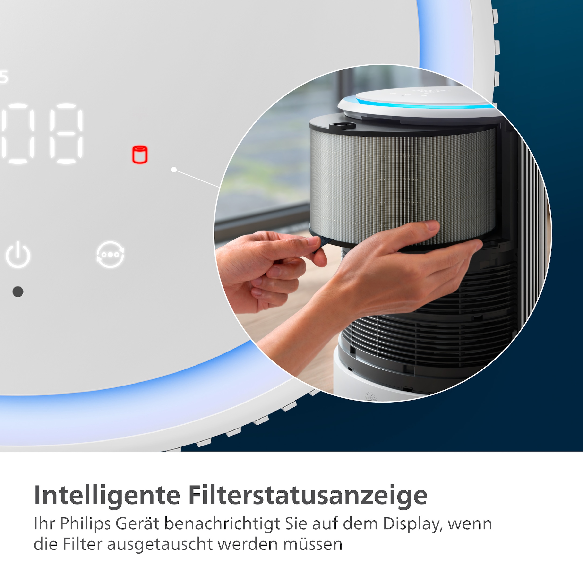 Philips Ersatzfilter »FY3400/30 HEPA NanoProtect Filter«, (1 tlg.), bis zu 1 Jahr verwendbar, 1 Filter im Lieferumfang