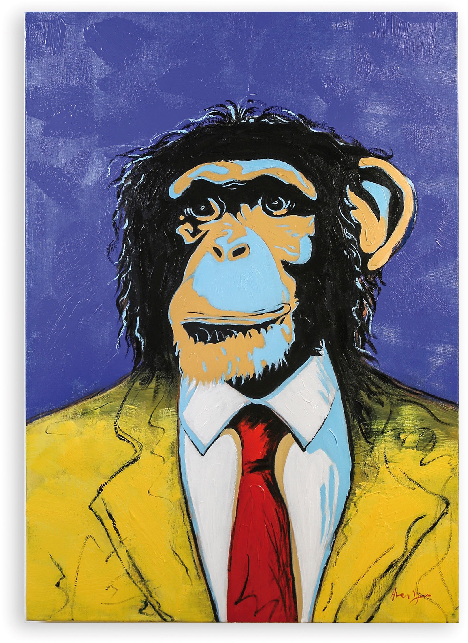 Casablanca by Gilde Leinwandbild »Bild Affe Pop Art«, (1 St.)