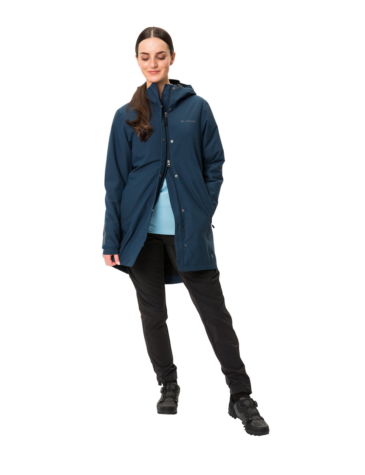 VAUDE Funktionsmantel »WOMEN'S CYCLIST PADDED PARKA II«, (1 tlg.), wattiert
