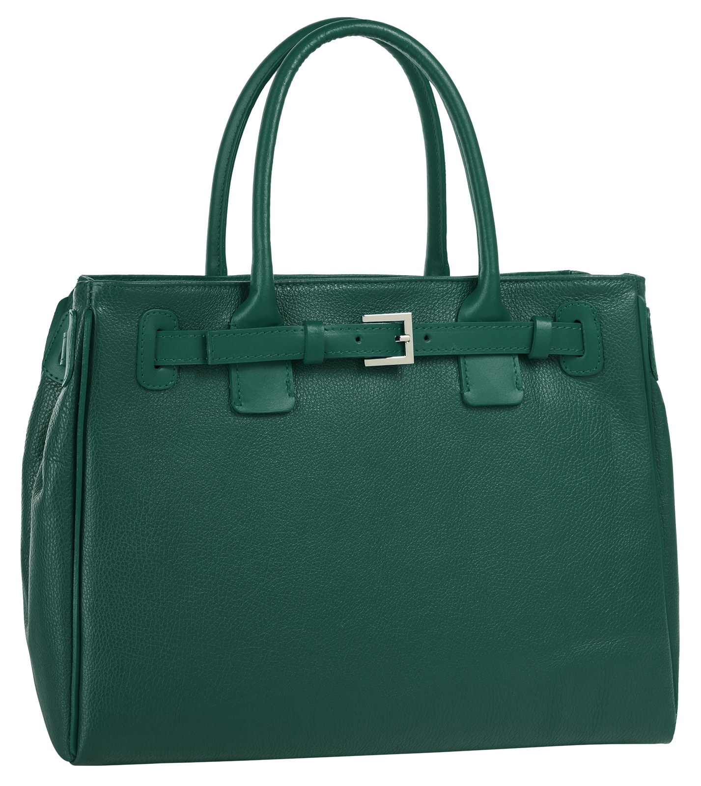 Cluty Henkeltasche, echt Leder, Made in Italy