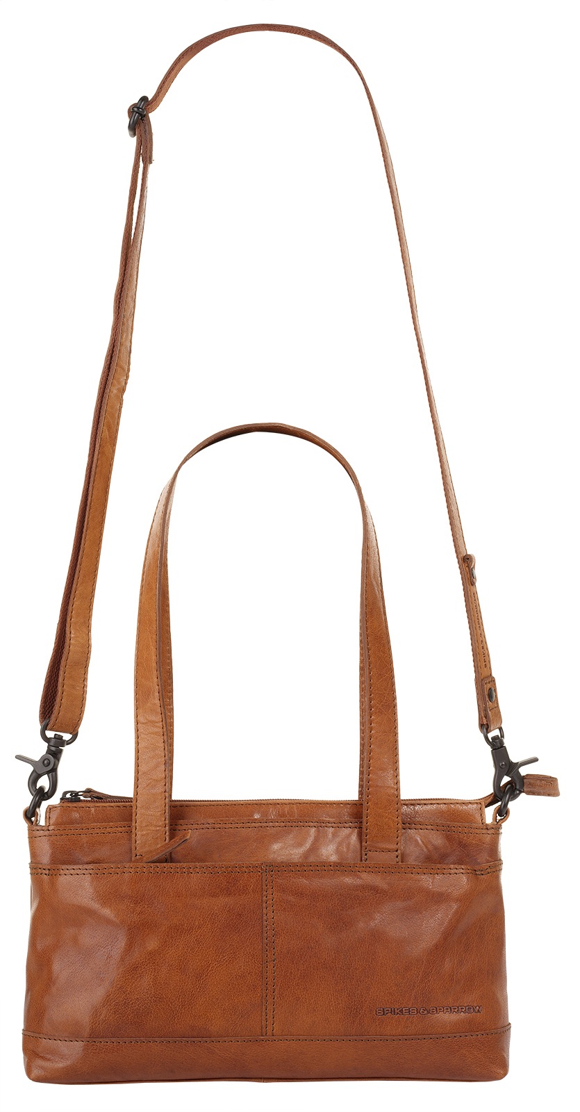 Spikes & Sparrow Henkeltasche, echt Leder