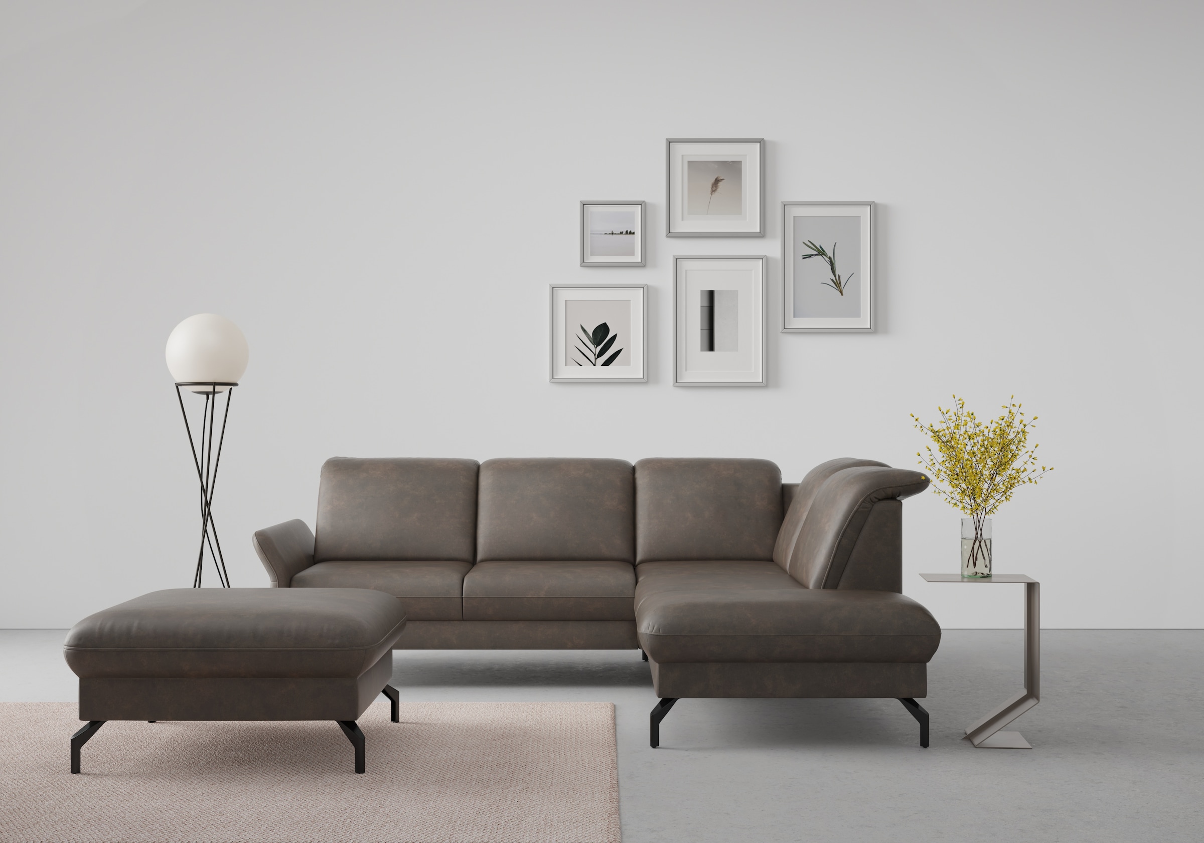 sit&more Ecksofa »Fashion L-Form« wahlweise mit Kopfteilverstellung und Vor günstig online kaufen