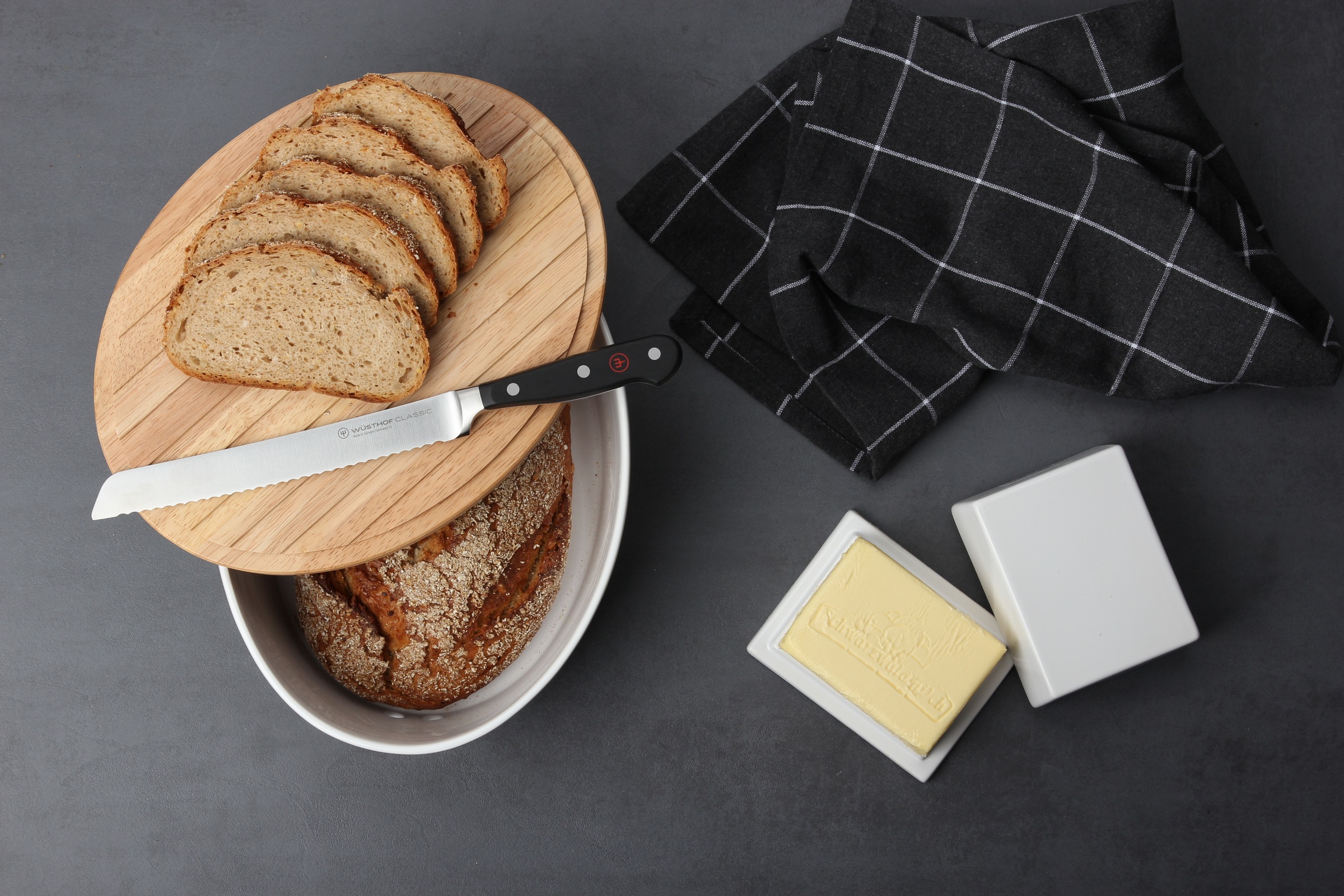 Continenta Brotkasten, (1 tlg.), Brottopf, mit Holzdeckel, auch als Brotsch günstig online kaufen