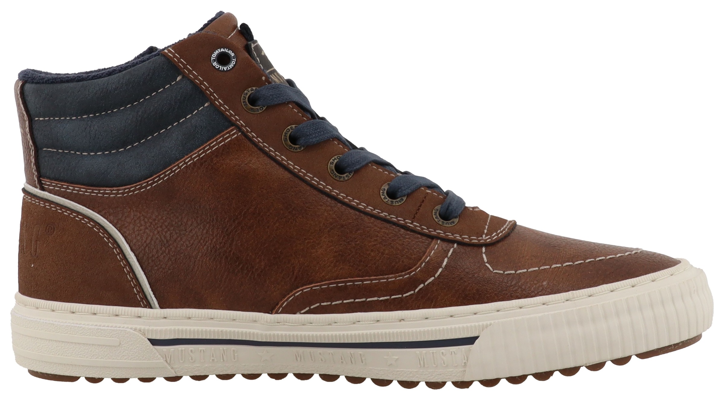 Mustang Shoes Sneaker »Masha«, High Top Sneaker, Schnürboots mit Reißverschluss