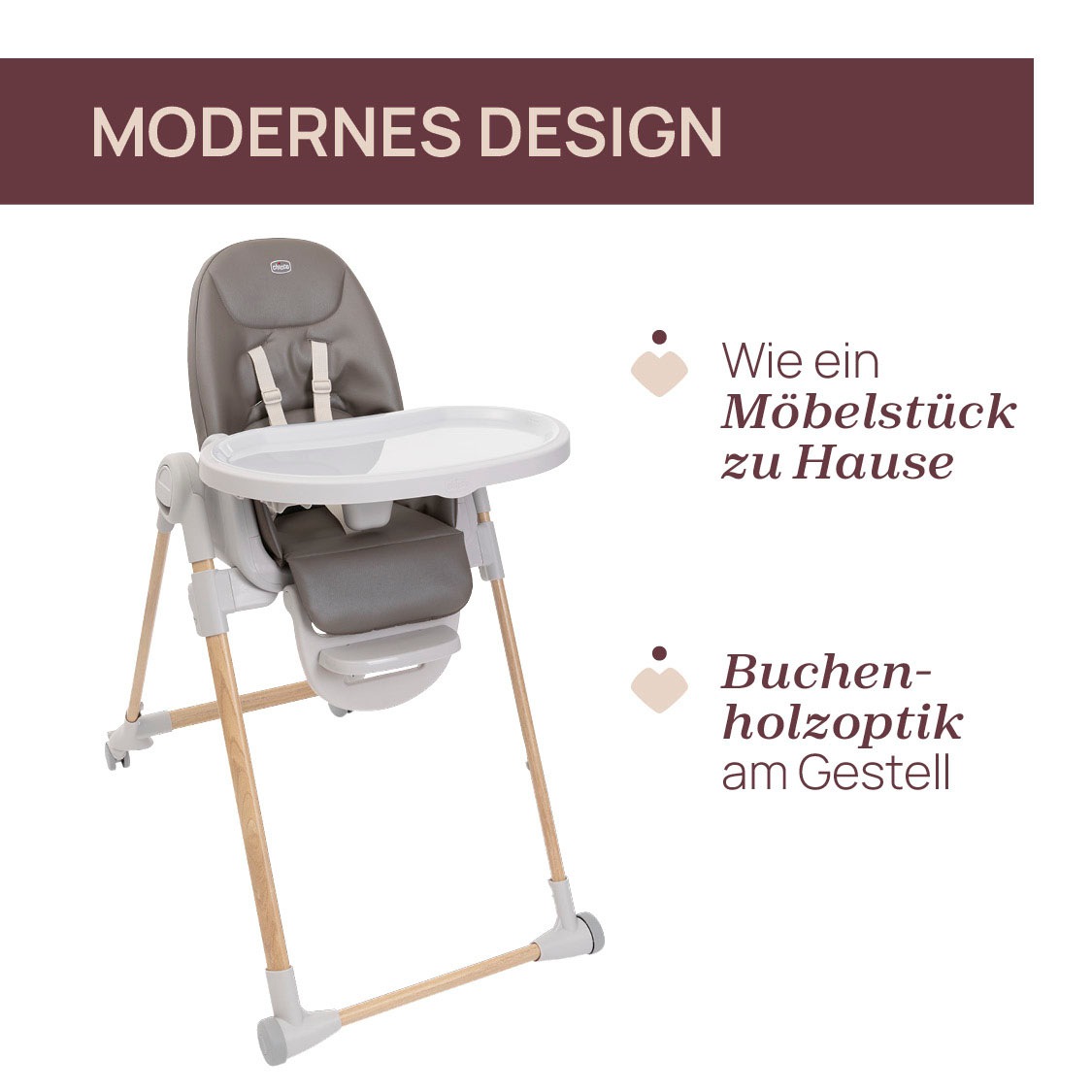Chicco Hochstuhl »Polly Armonia Scandinavia«, mit Essbrett