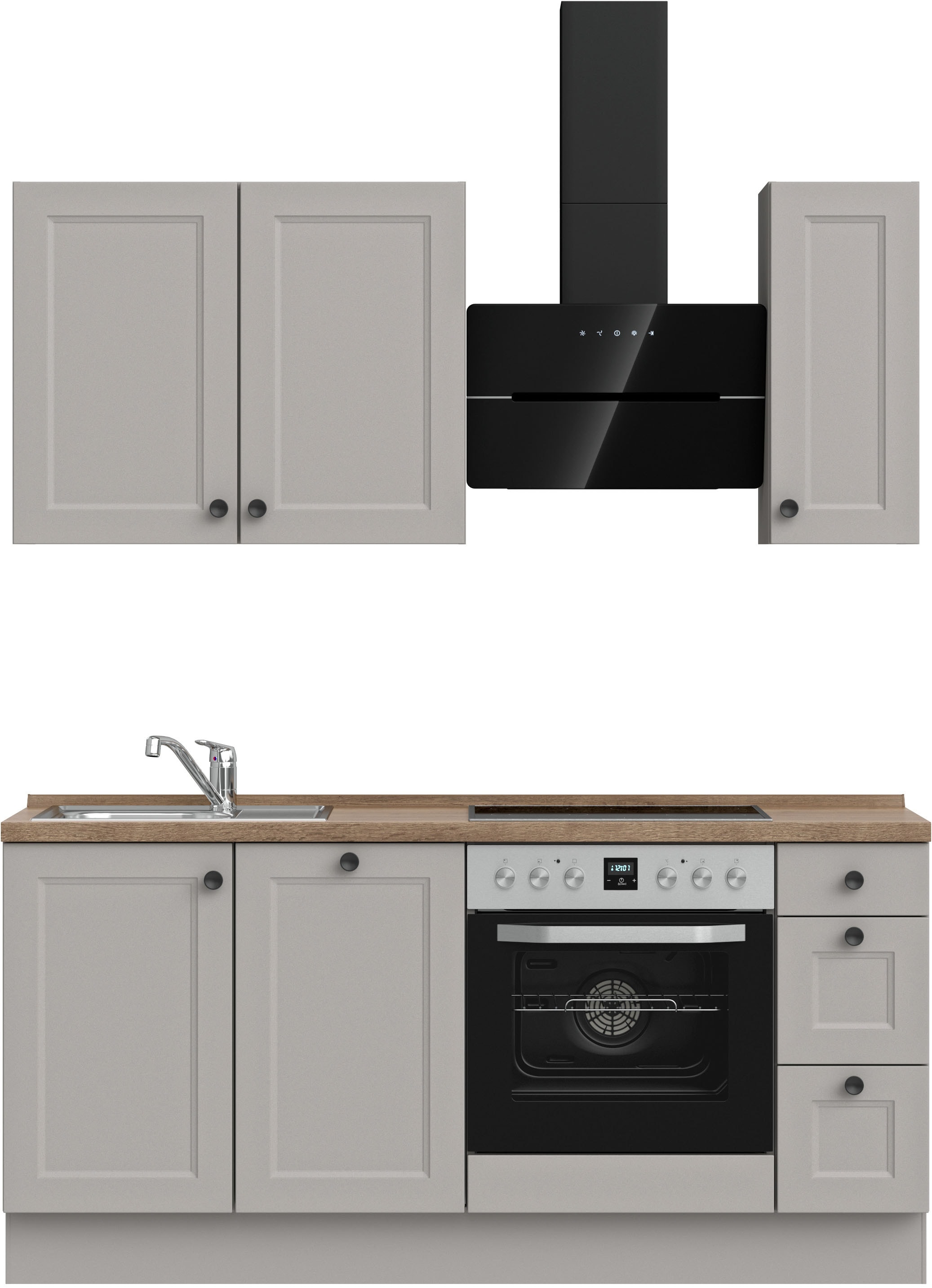 nobilia® Küchenzeile »"Cascada II"«, vormontiert, Ausrichtung wählbar, Breite 180 cm, wahlw. mit E-Geräten