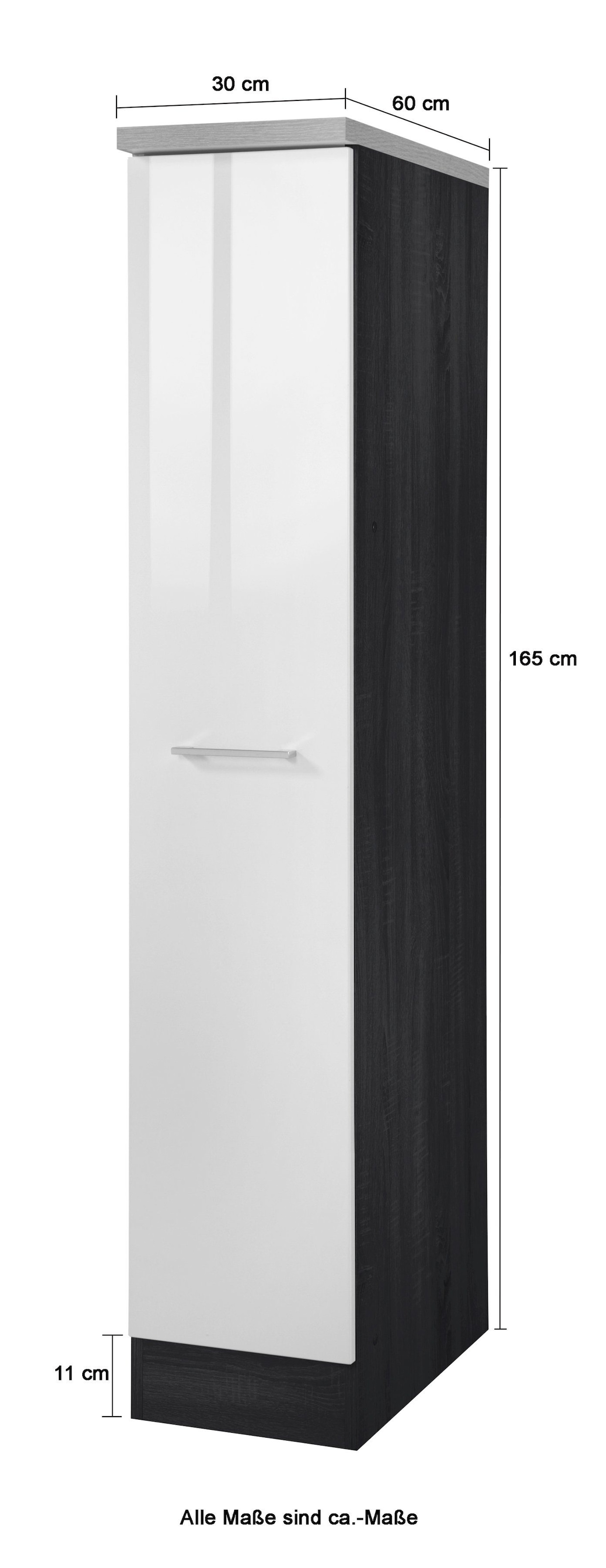 HELD MÖBEL Apothekerschrank »Wien«, Höhe 165 cm