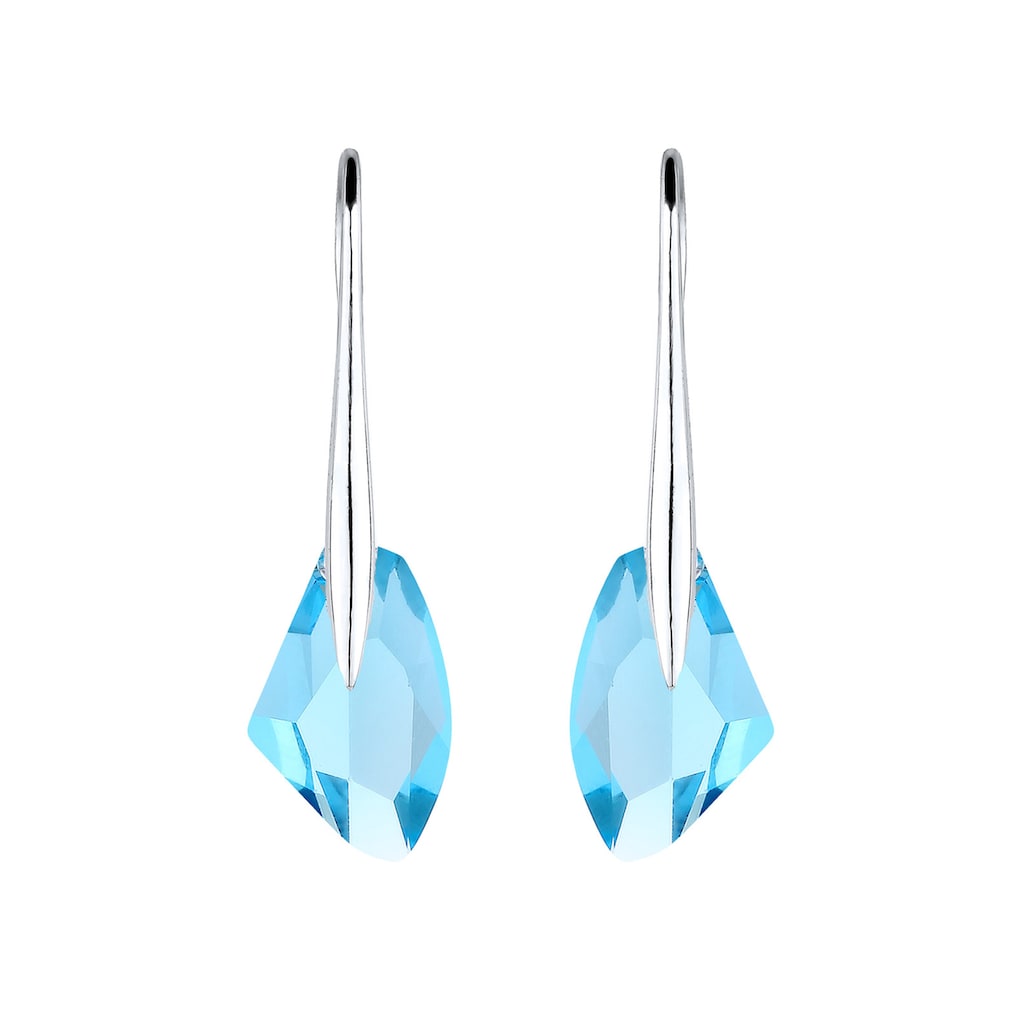 Elli Paar Ohrhänger »mit Kristallen Luxuriös 925 Silber«