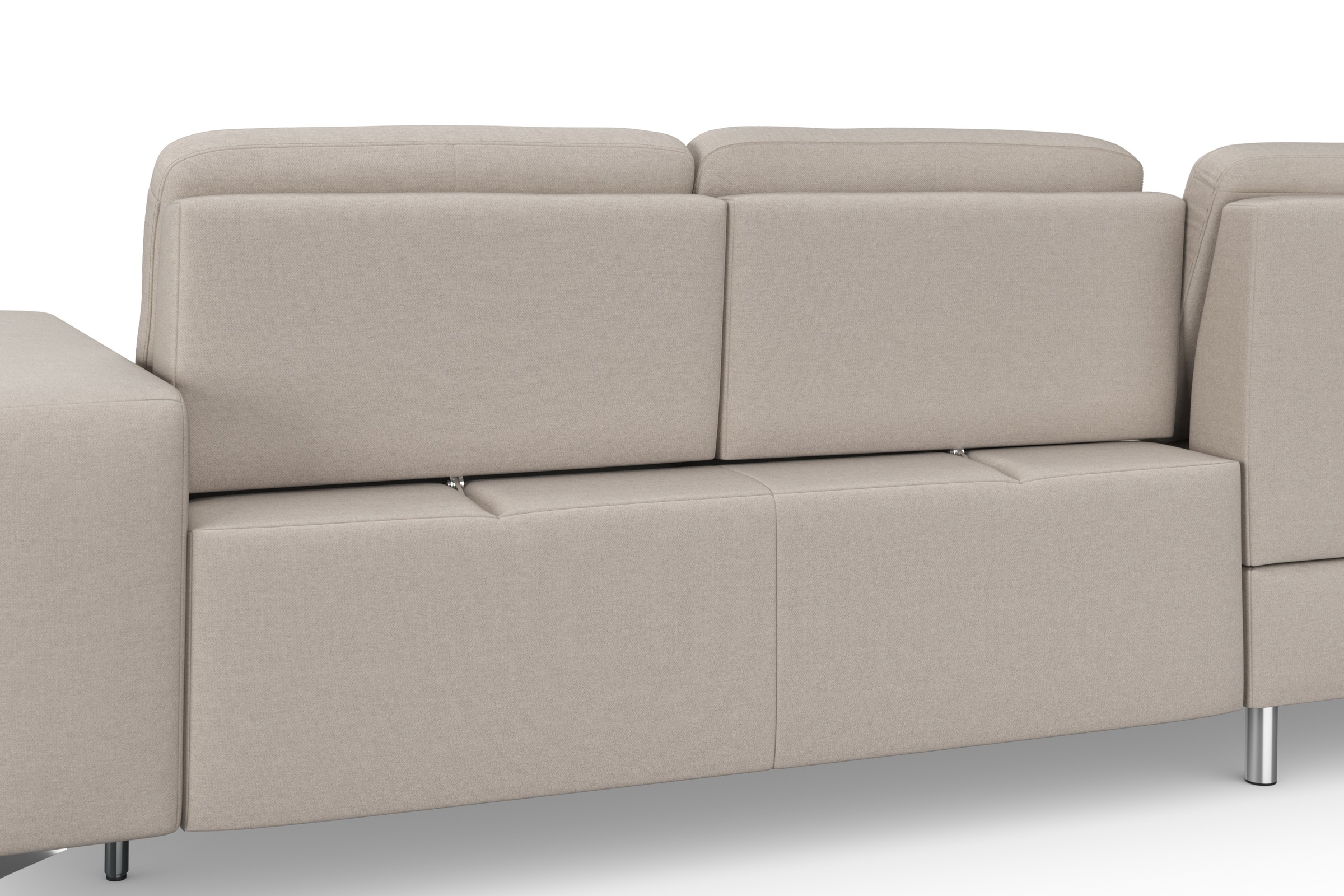 sit&more Ecksofa »Baviene L-Form«, inklusive Sitztiefenverstellung und Federkern, wahlweise Bettfunktion