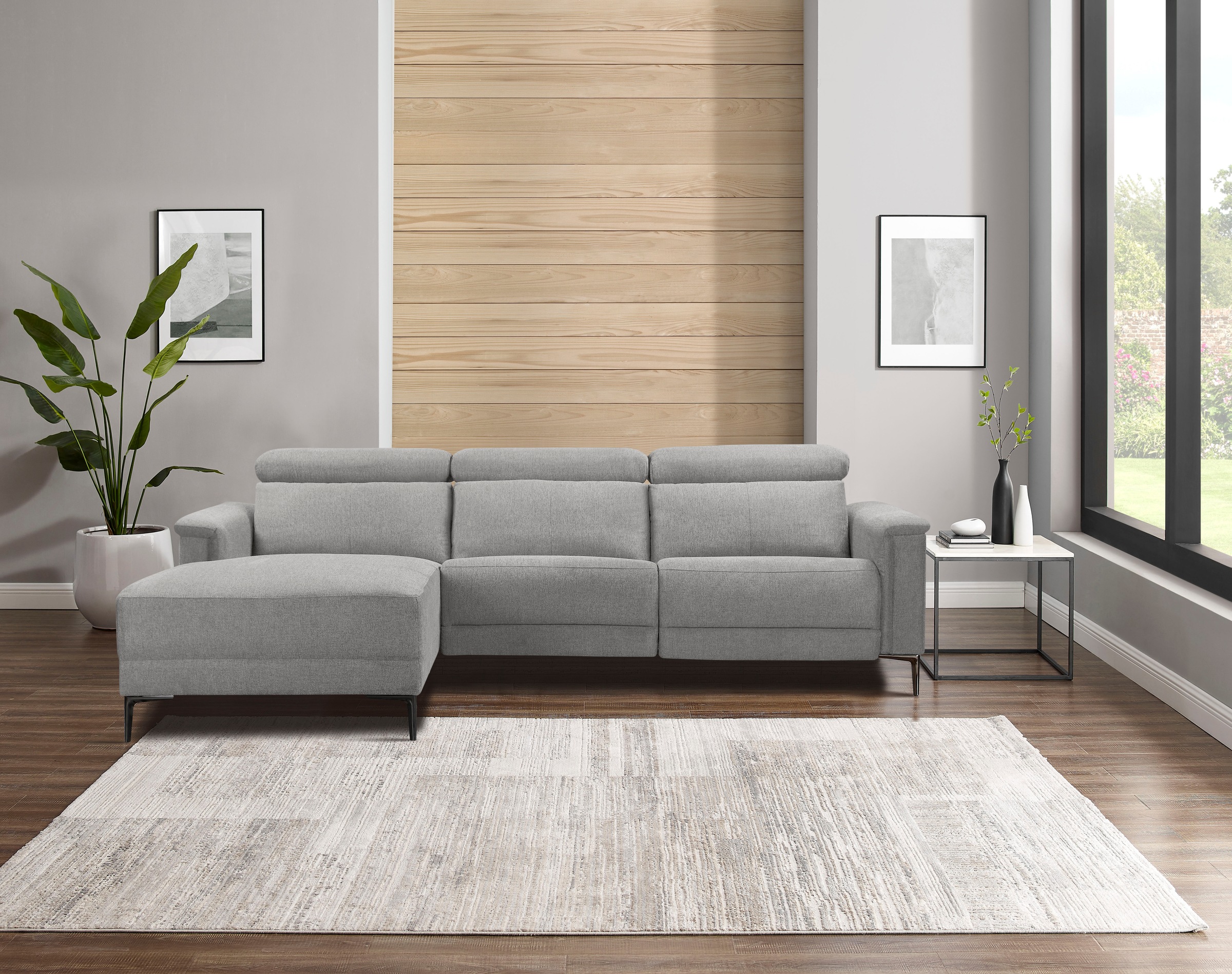 Home affaire Ecksofa »Lund, L-Form, 261cm, man. o. elektr. Relaxfunktion (m günstig online kaufen