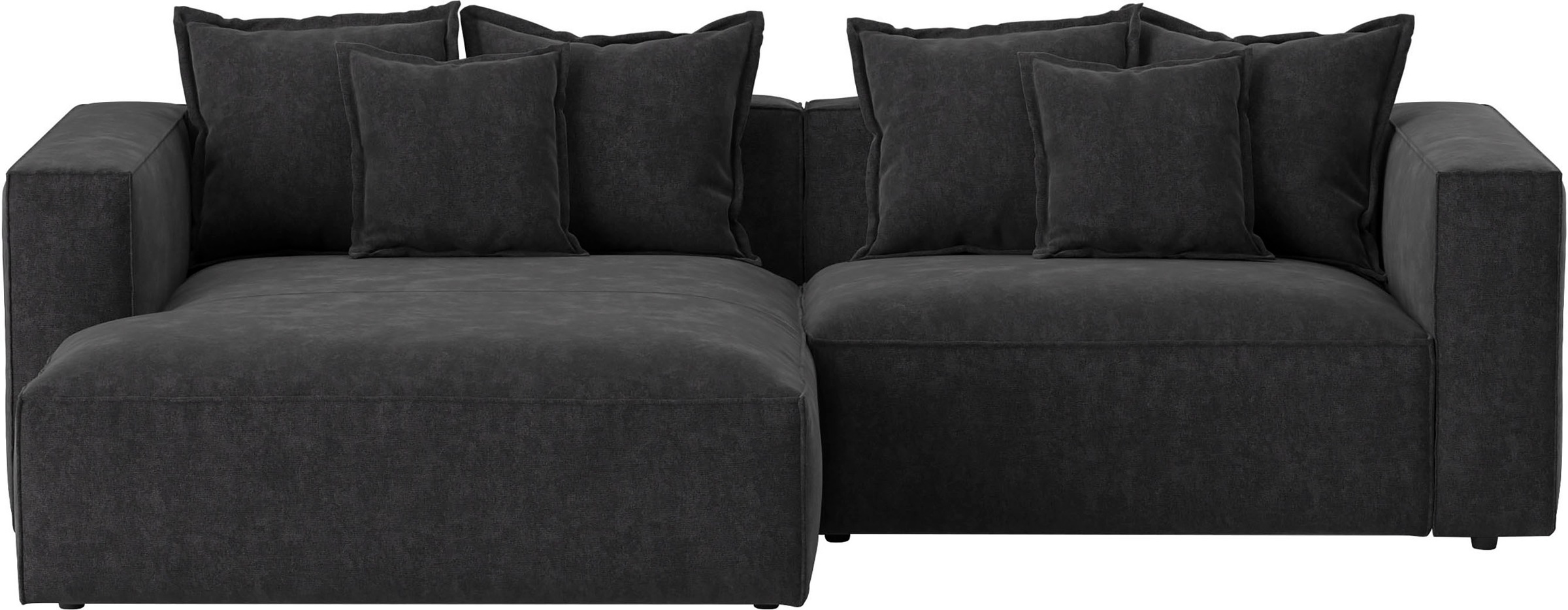 INOSIGN Ecksofa »Cowboy L-Form« mit 6 Kissen, kubisches Sofa günstig online kaufen