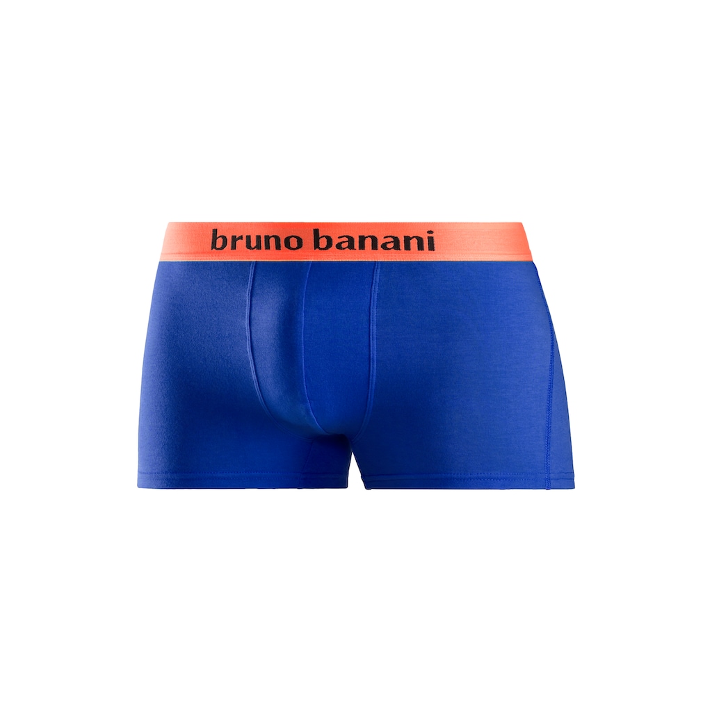 Bruno Banani Boxer, (Packung, 4 St.), mit farbigen Marken-Schriftzug am Bündchen