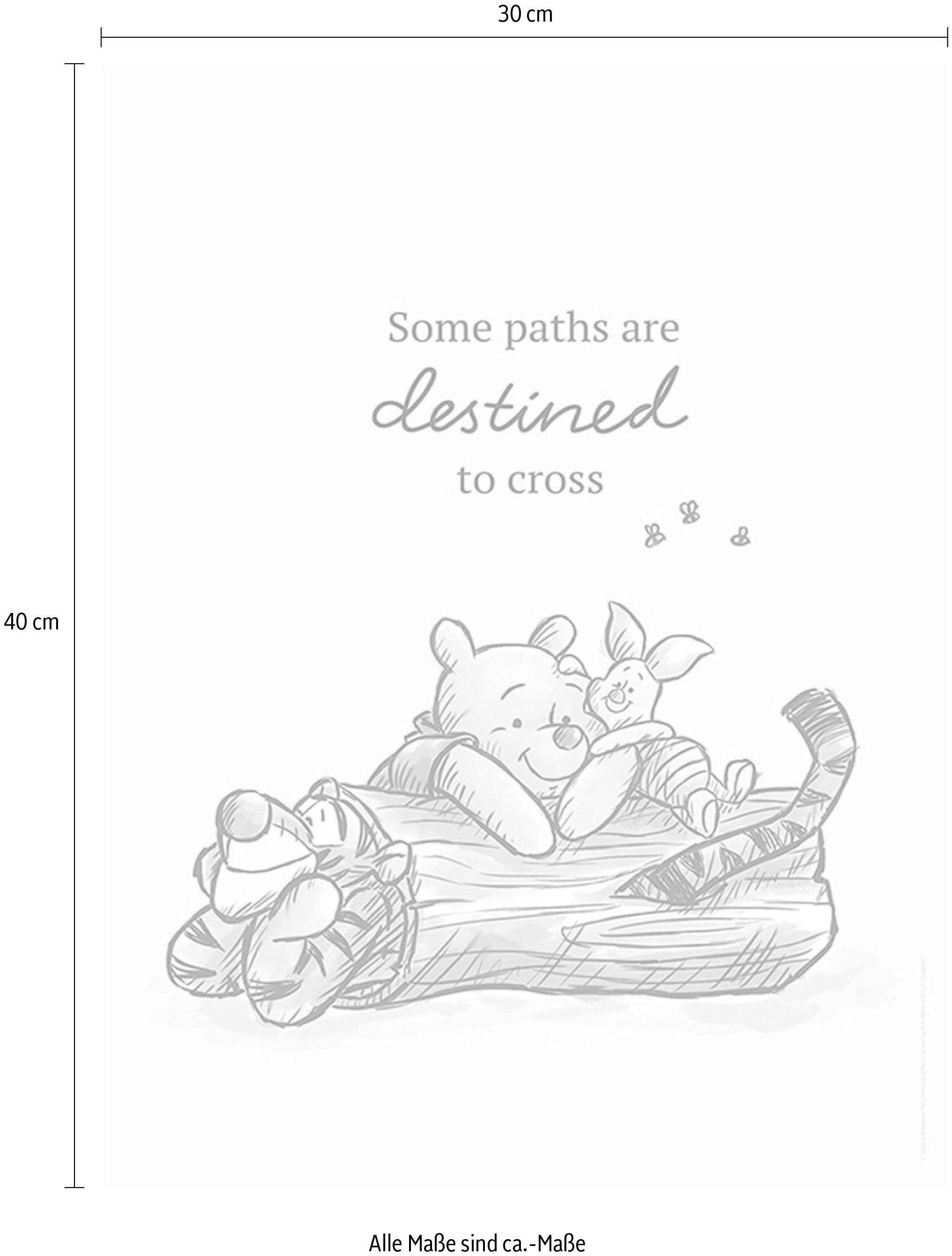 Komar Bild »Winnie the Pooh Path«, Disney, (1 St.), Wandbild zur Dekoration im Kinderzimmer - ohne Rahmen