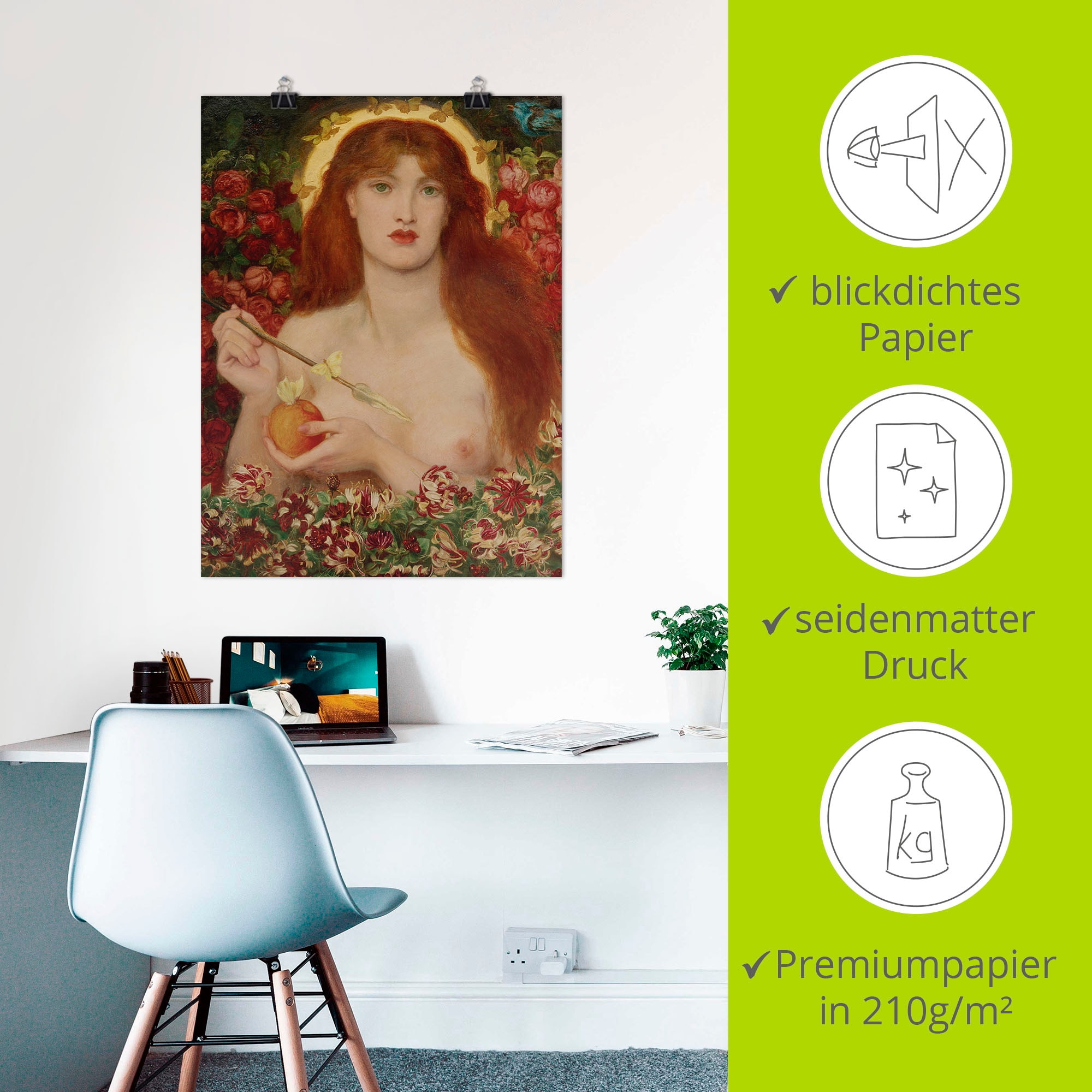 Artland Kunstdruck »Venus Verticordia«, Gottes Bilder, (1 St.), als Alubild, Leinwandbild, Wandaufkleber oder Poster in versch. Größen