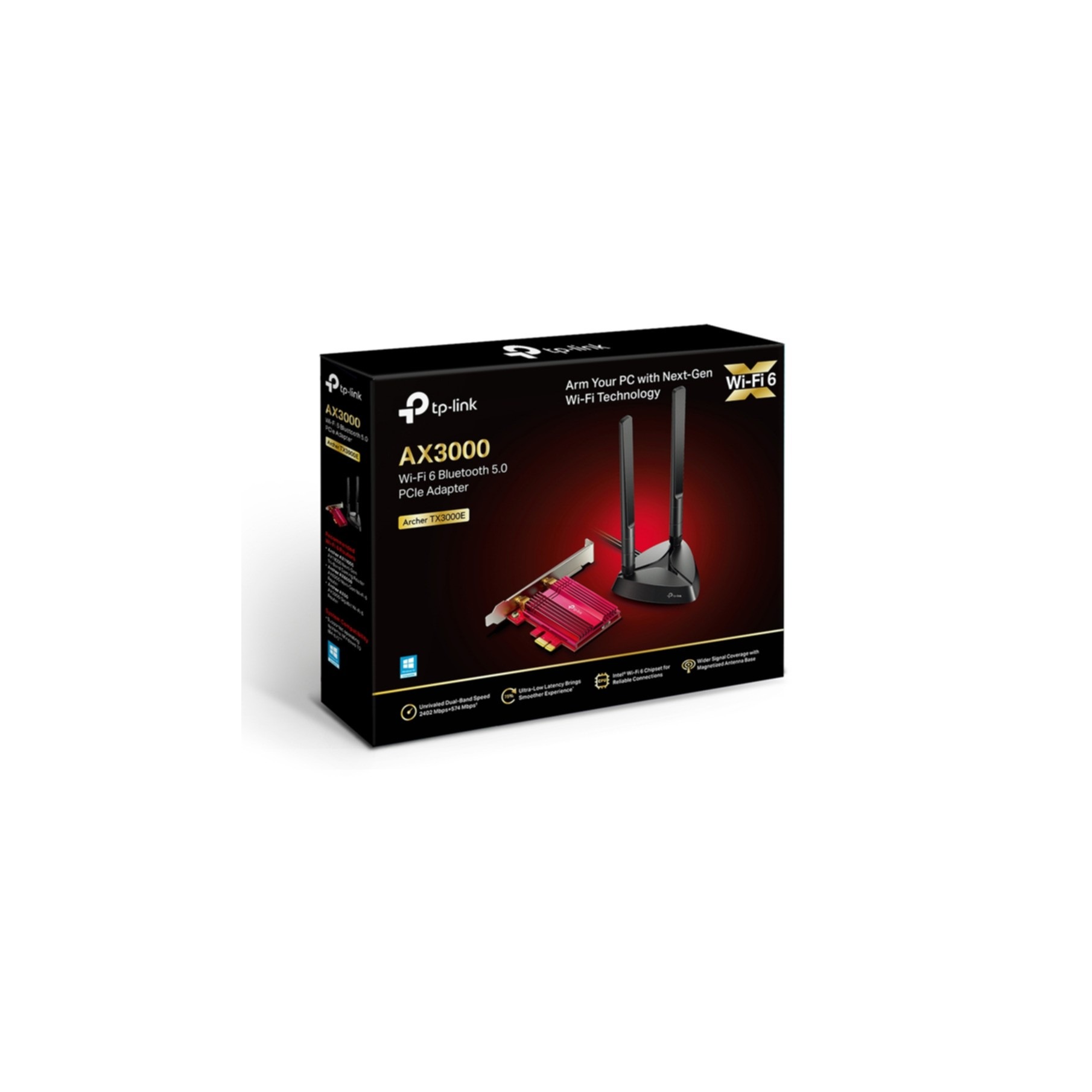 TP-Link Reichweitenverstärker »AX3000 Wi-Fi 6 Bluetooth 5.0 PCIe-Adapter«
