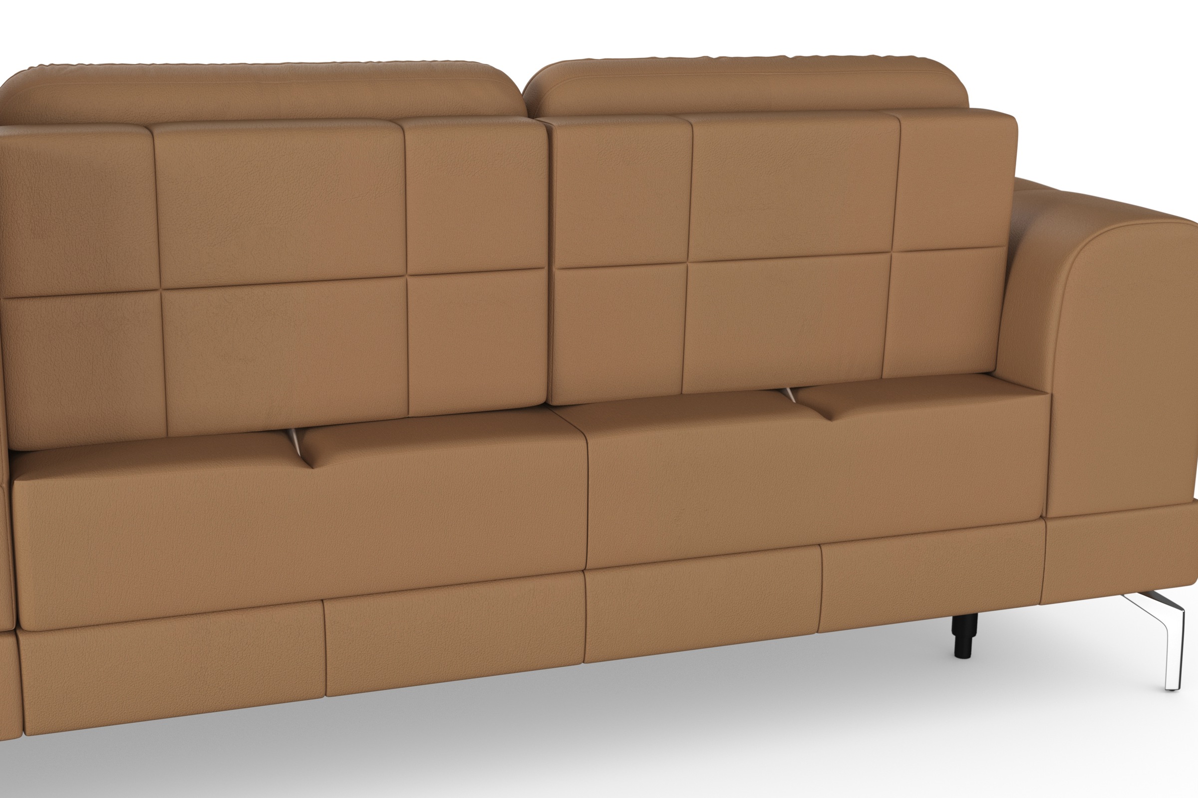 sit&more Ecksofa »Bendigo L-Form«, inklusive Sitztiefenverstellung, Bodenfreiheit 15 cm, 2 Fußfarben