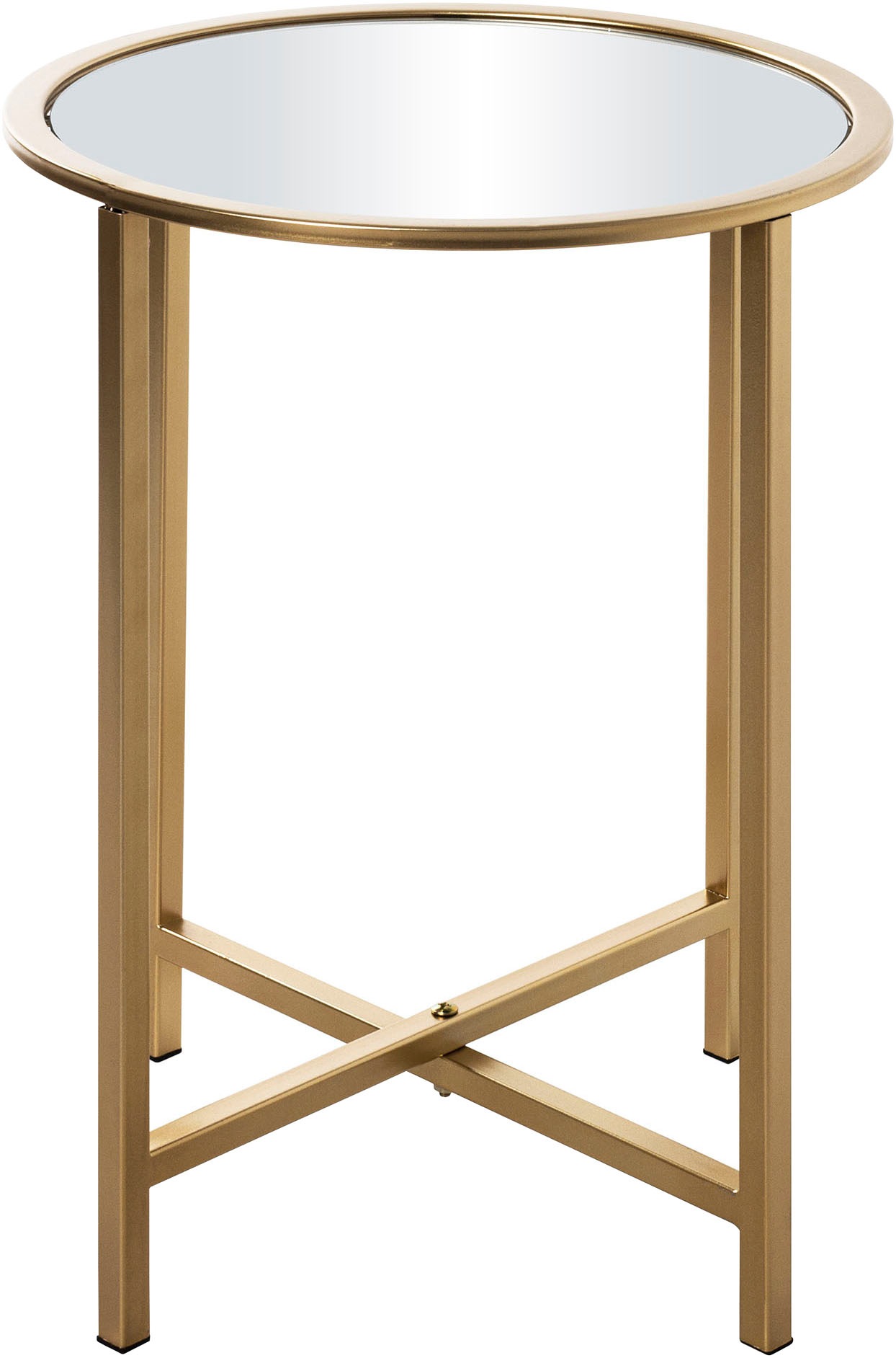HAKU Beistelltisch »Sofatisch, Wohnzimmertisch« 1 Stk. tlg. rund - aus Metall Gold - Ø/H 39/53 cm