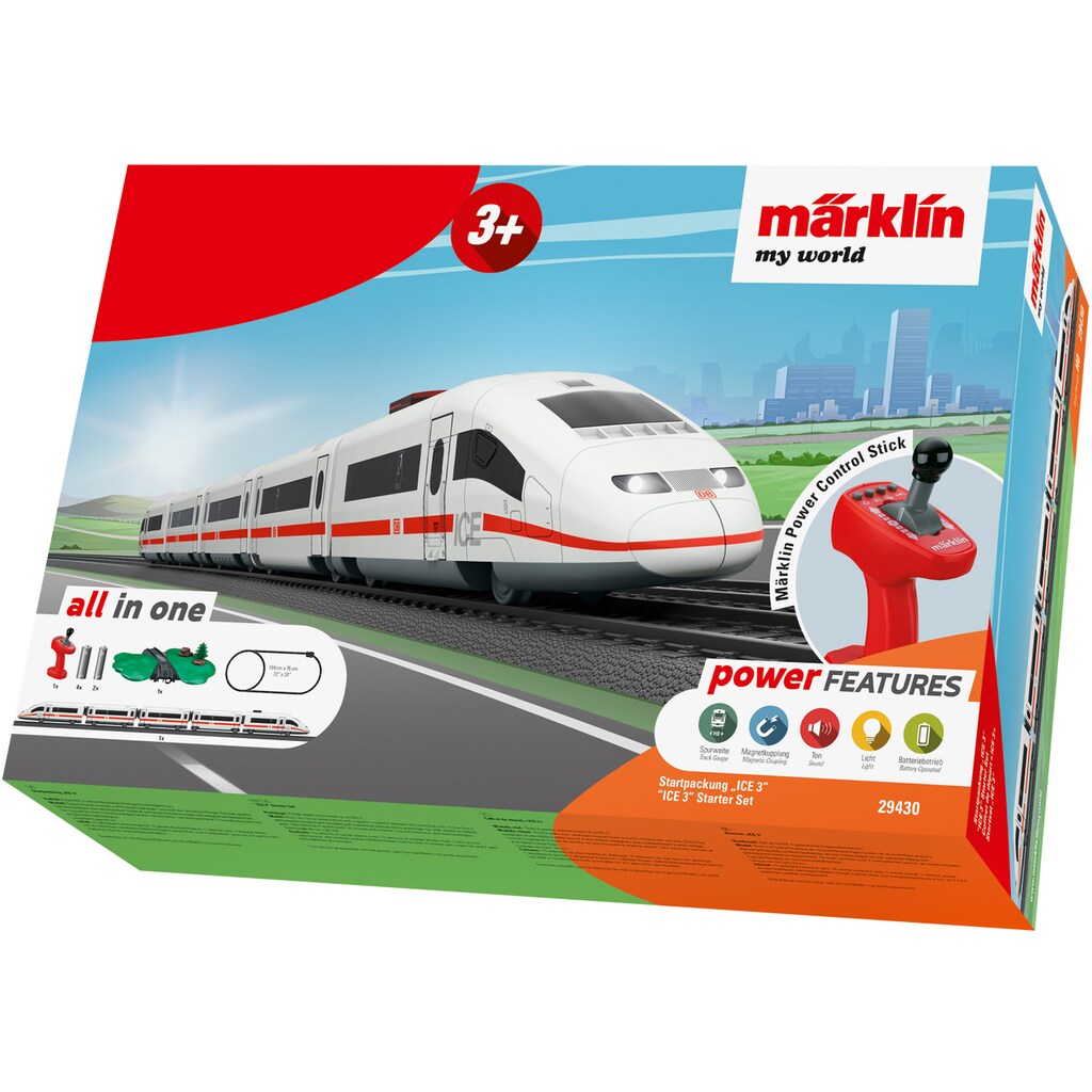 Märklin Modelleisenbahn-Set »Märklin my world - Startpackung ICE 3 - 29430«