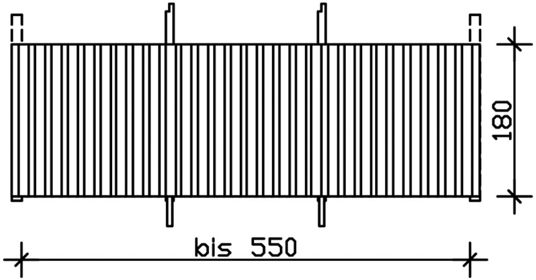 Skanholz Carport-Rückwand aus Deckeschalung 20x120mm