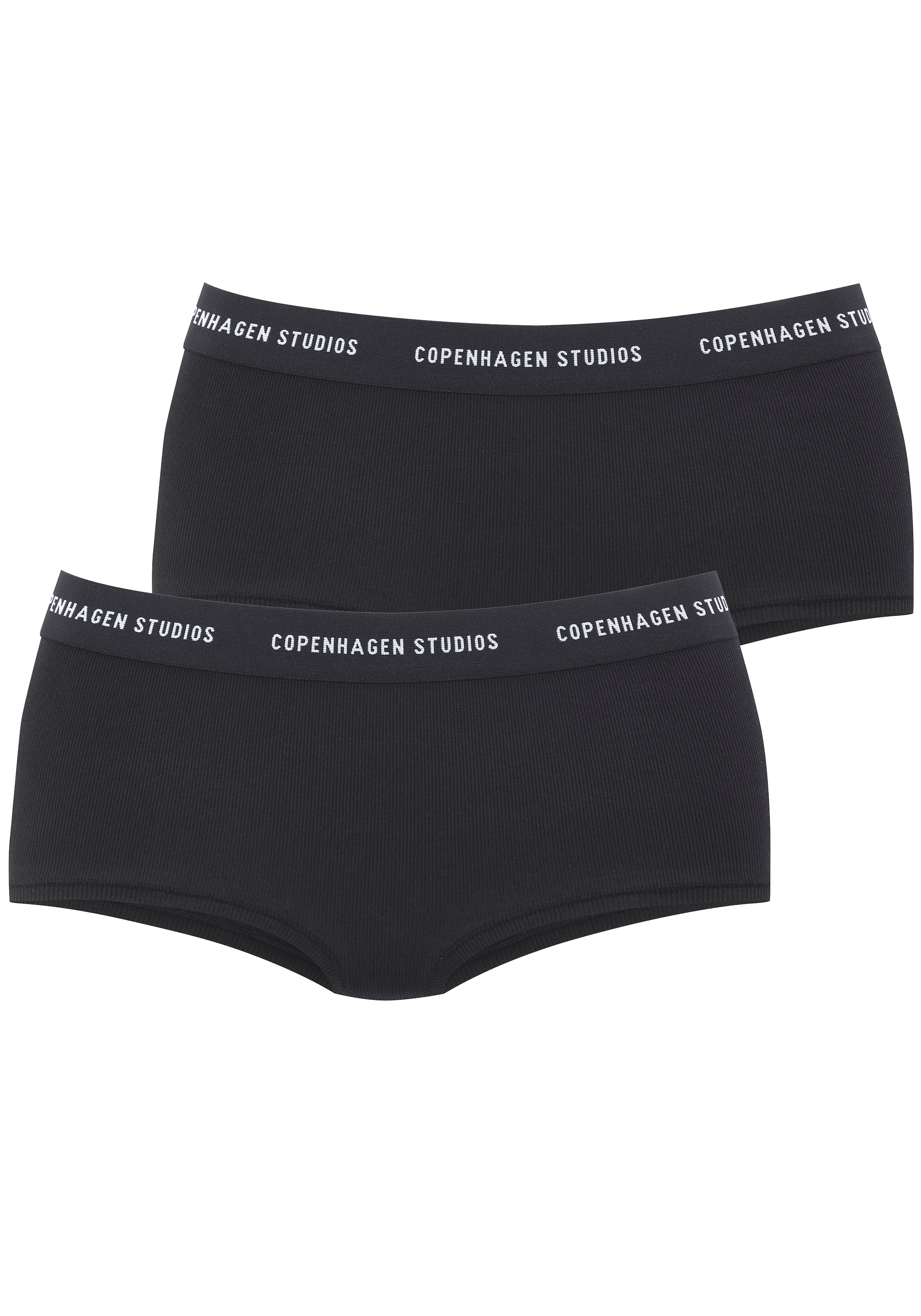 Copenhagen Studios Panty »mit softem Logobund«, (2er-Pack), aus gerippter Bio-Baumwollqualität
