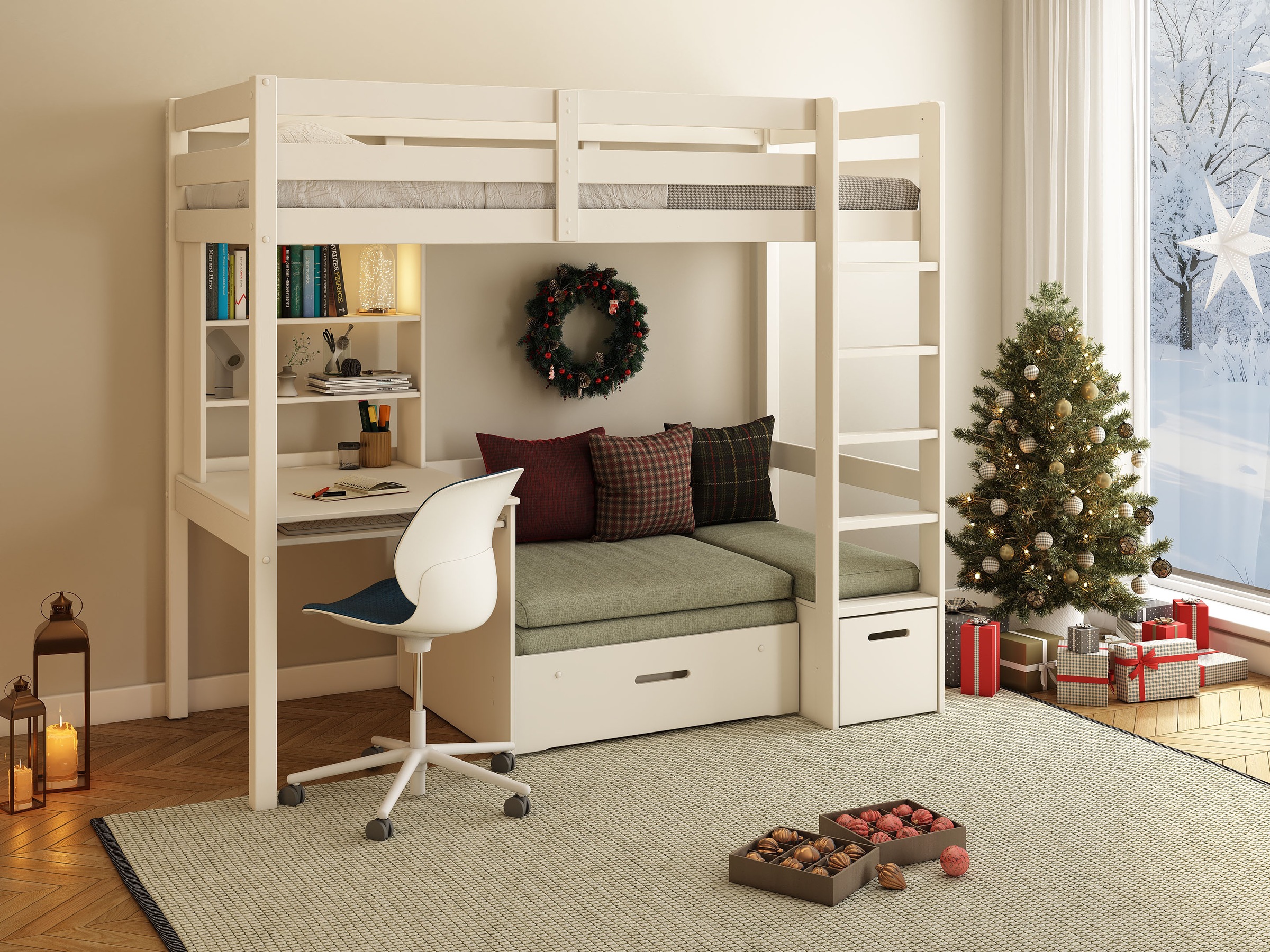 OTTO home Etagenbett »HENNE' TOPSELLER! Hochbett, Ideal für kleine Räume, 2 günstig online kaufen