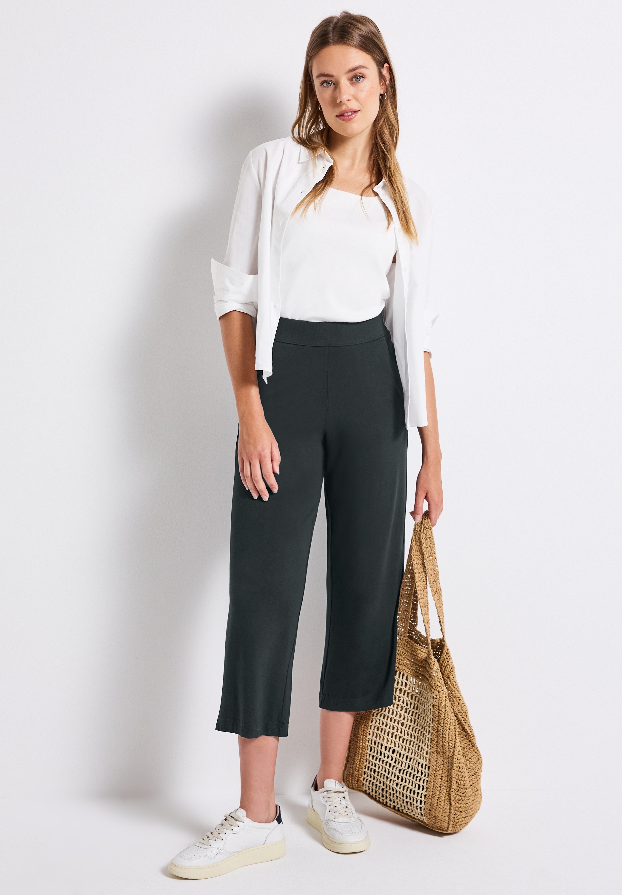 STREET ONE Stoffhose »Style EMEE«, Sommerhose 7/8-Länge und seitliche Taschen