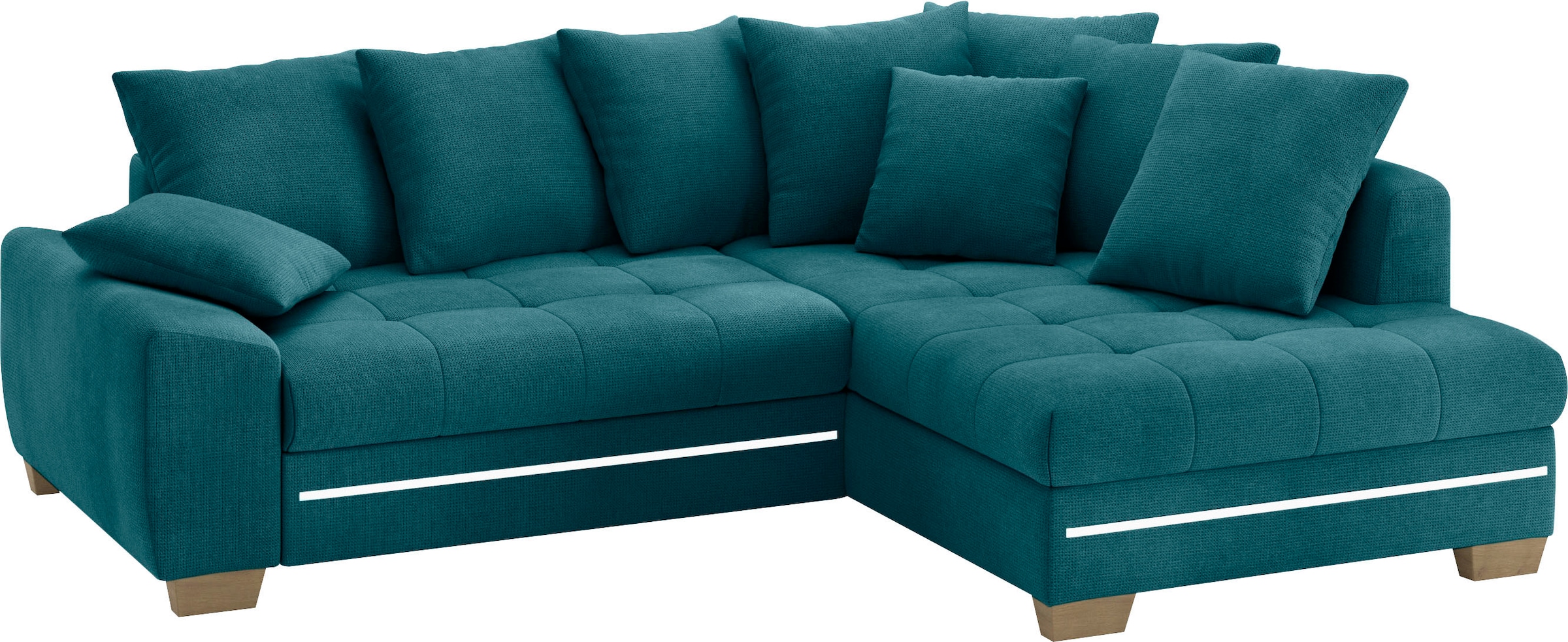 Mr. Couch Ecksofa »Nikita II, L-Form«, mit RGB-LED Beleuchtung, wahlweise m günstig online kaufen