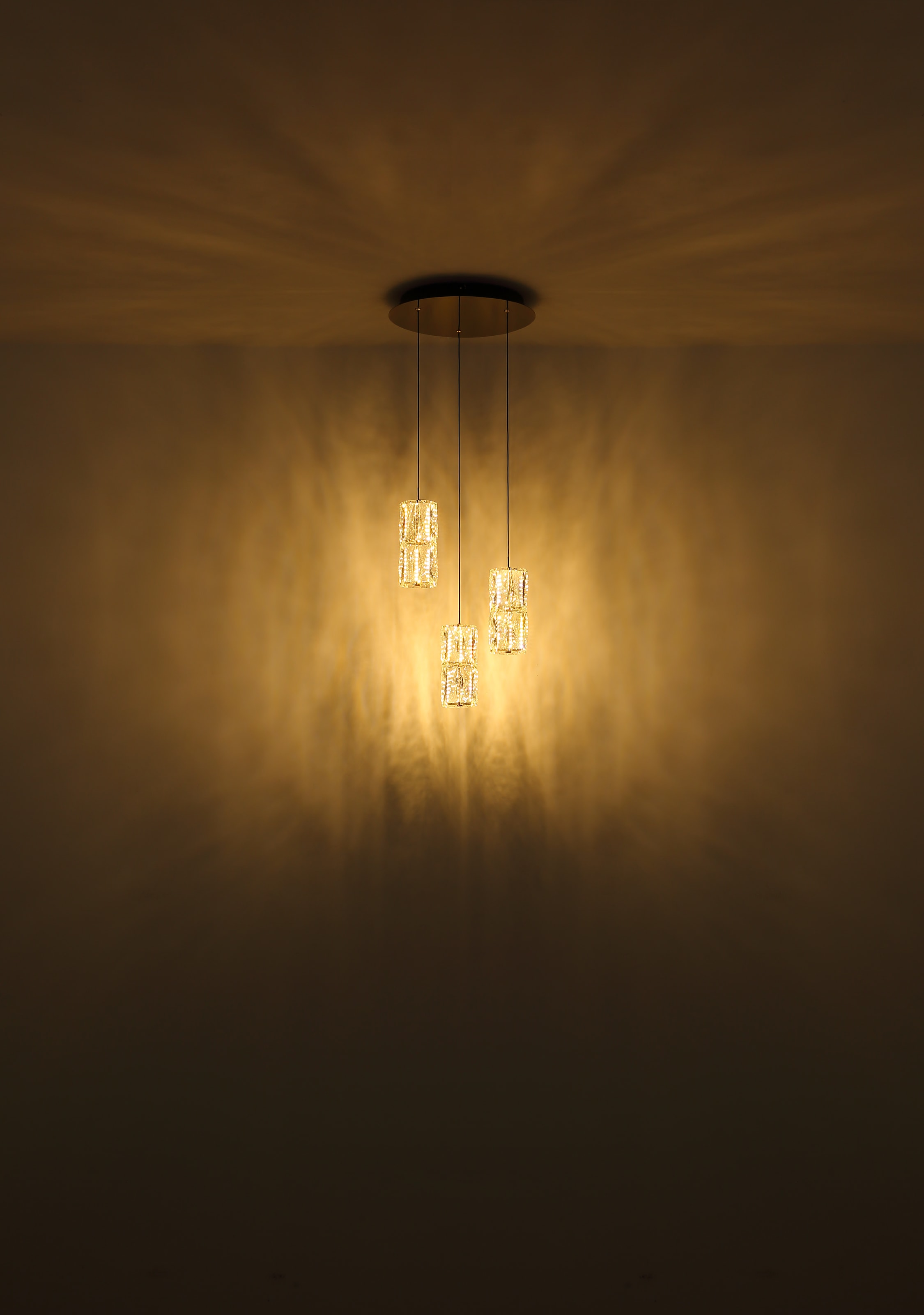 GLOBO LIGHTING LED Pendelleuchte »STEFANIE«, Leuchtmittel LED-Modul | LED fest integriert, Hängelampe/Hängeleuchte/Wohnzimmer/Esstisch/elegant