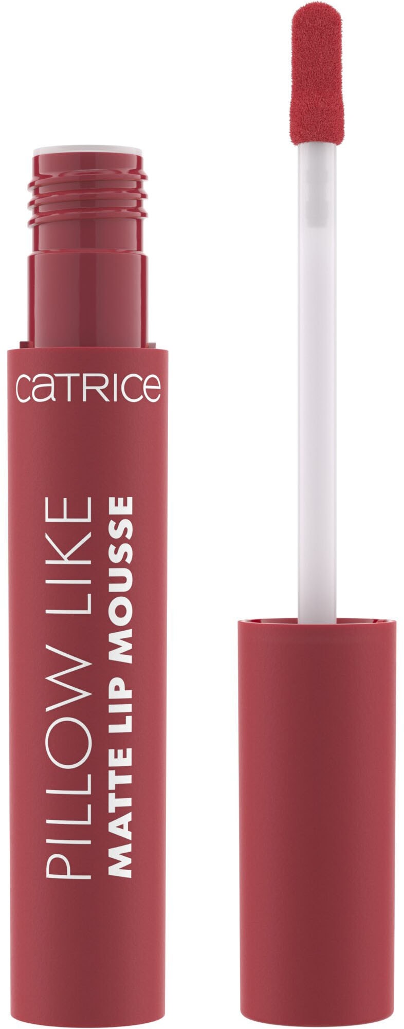 Catrice Lippenstift »PILLOW LIKE MATTE LIP MOUSSE« Soft-Focus-Effekt für perfekt gepflegte Lippen, kein Lipliner nötig