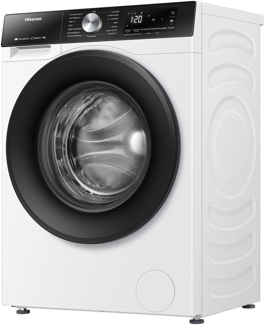 Hisense Waschmaschine »WF3S8043BW3« 8 kg 1400 U/min Wifi-ConnectLife