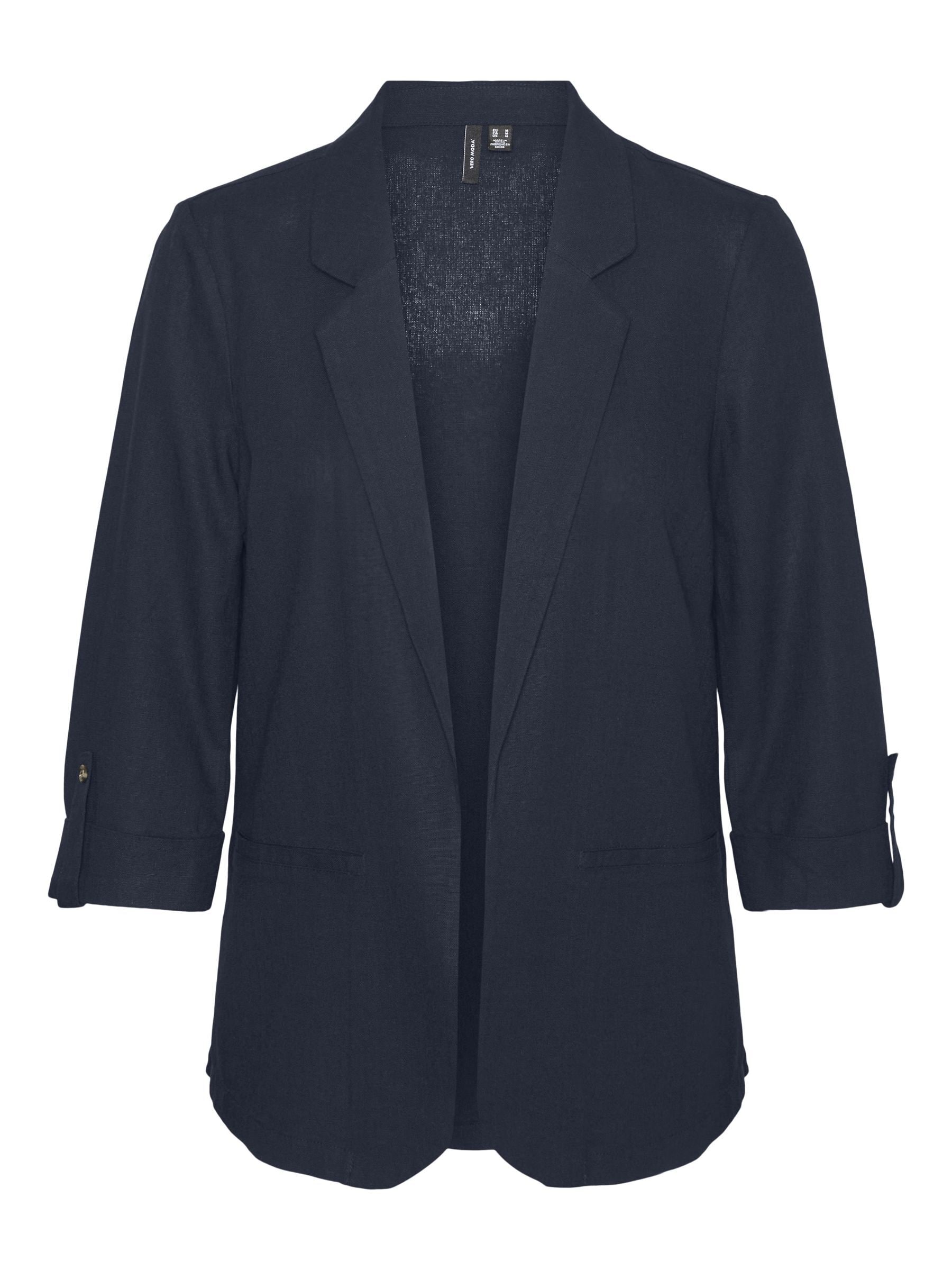 Vero Moda Kurzblazer »VMJESMILO 3/4 LOOSE BLAZER WVN GA NOOS«, mit Leinen