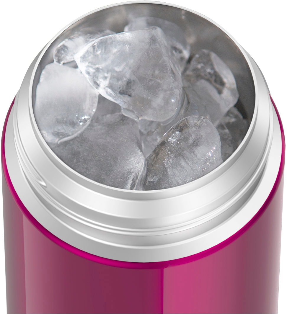 THERMOS Isolierflasche »FUNTAINER STRAW BOTTLE, doppelwandiger Edelstahl, spülmaschinenfest«, (1 tlg.), 0,35l, mit Silikonstrohalm, absolut dicht