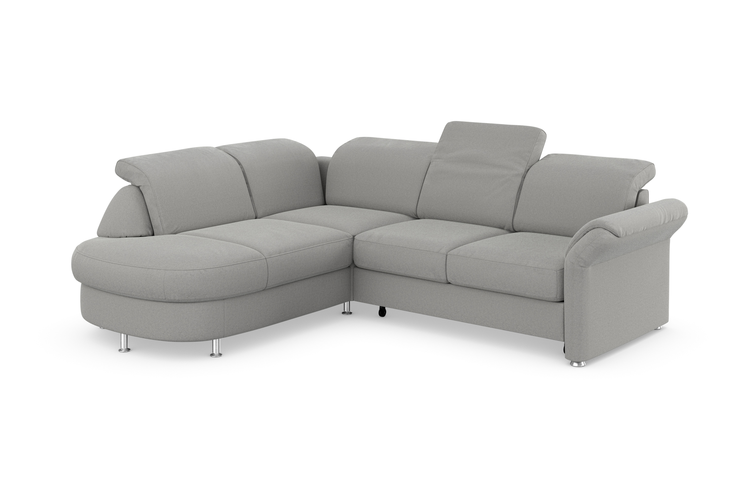 sit&more Ecksofa »Apulia L-Form«, wahlweise Bettfunktion, Bettkasten und Kopf- und Armteilverstellung