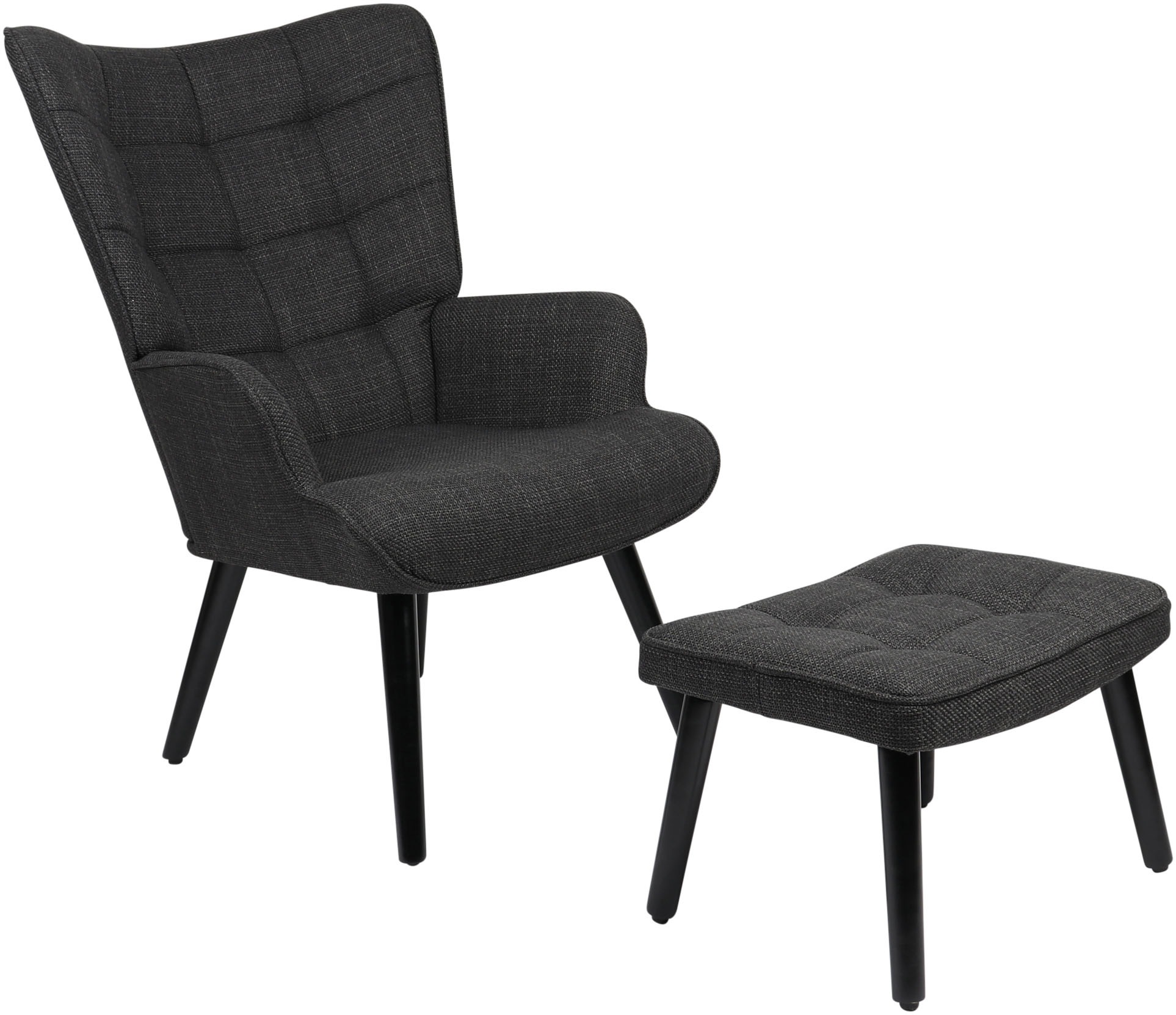 HELA Loungesessel »PAROS«, (Set, 2 St., Sessel mit Hocker), Sessel mit Hock günstig online kaufen