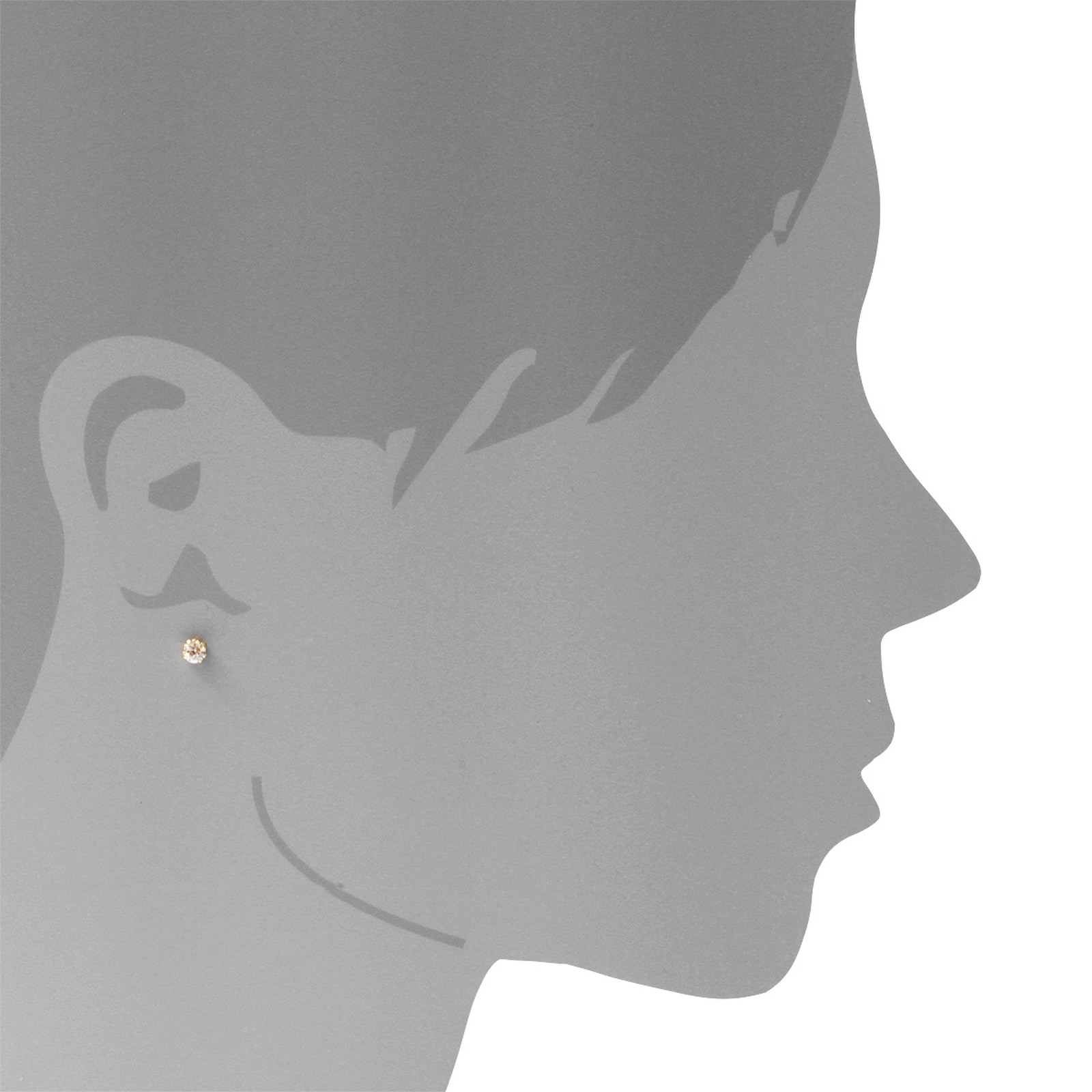 OSTSEE-SCHMUCK Paar Ohrstecker »Ostsee-Schmuck Ohrstecker Emma 4 mm Ohrstecker Emma 4 mm«, (2 tlg.)