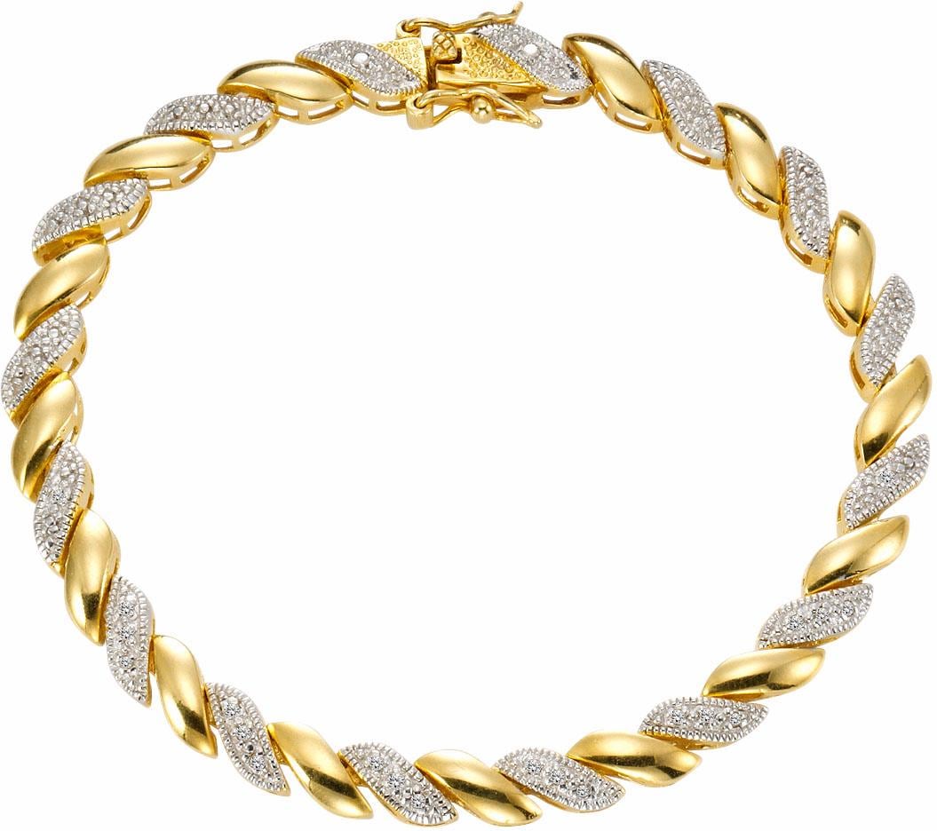 Firetti Armband »Schmuck Geschenk, bestellen Online-Shop klassisch«, mit Diamanten im