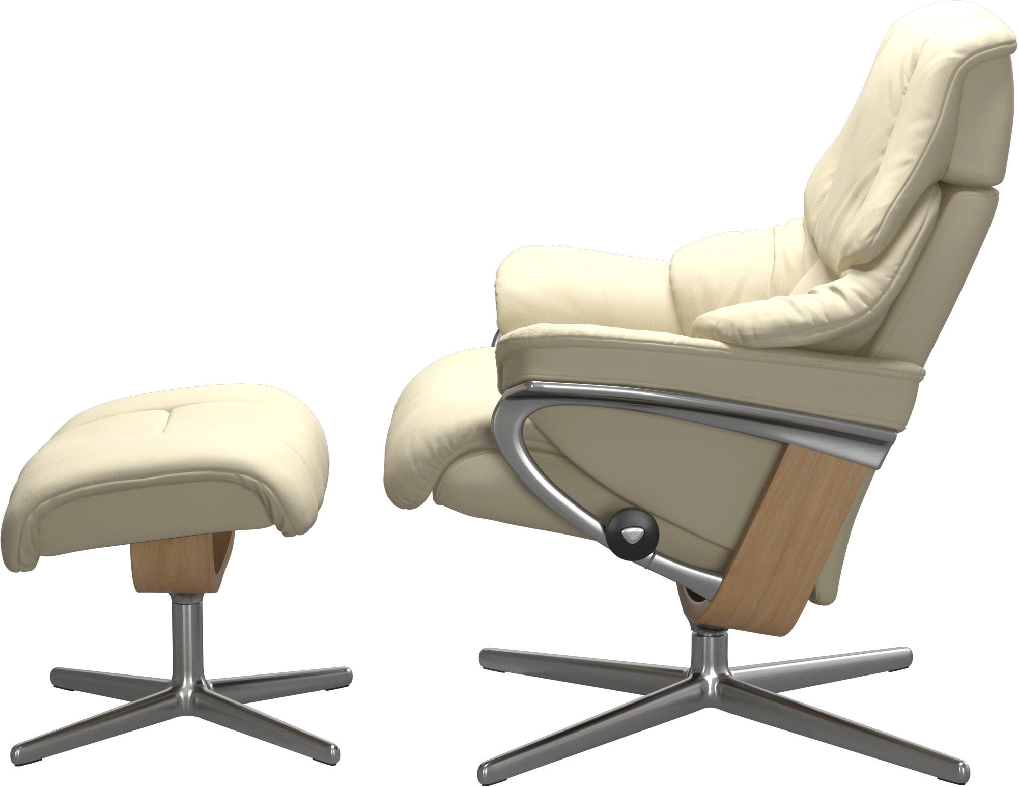 Stressless® Fußhocker »Reno«, mit Cross Base, Größe S, M & L, Holzakzent Eiche