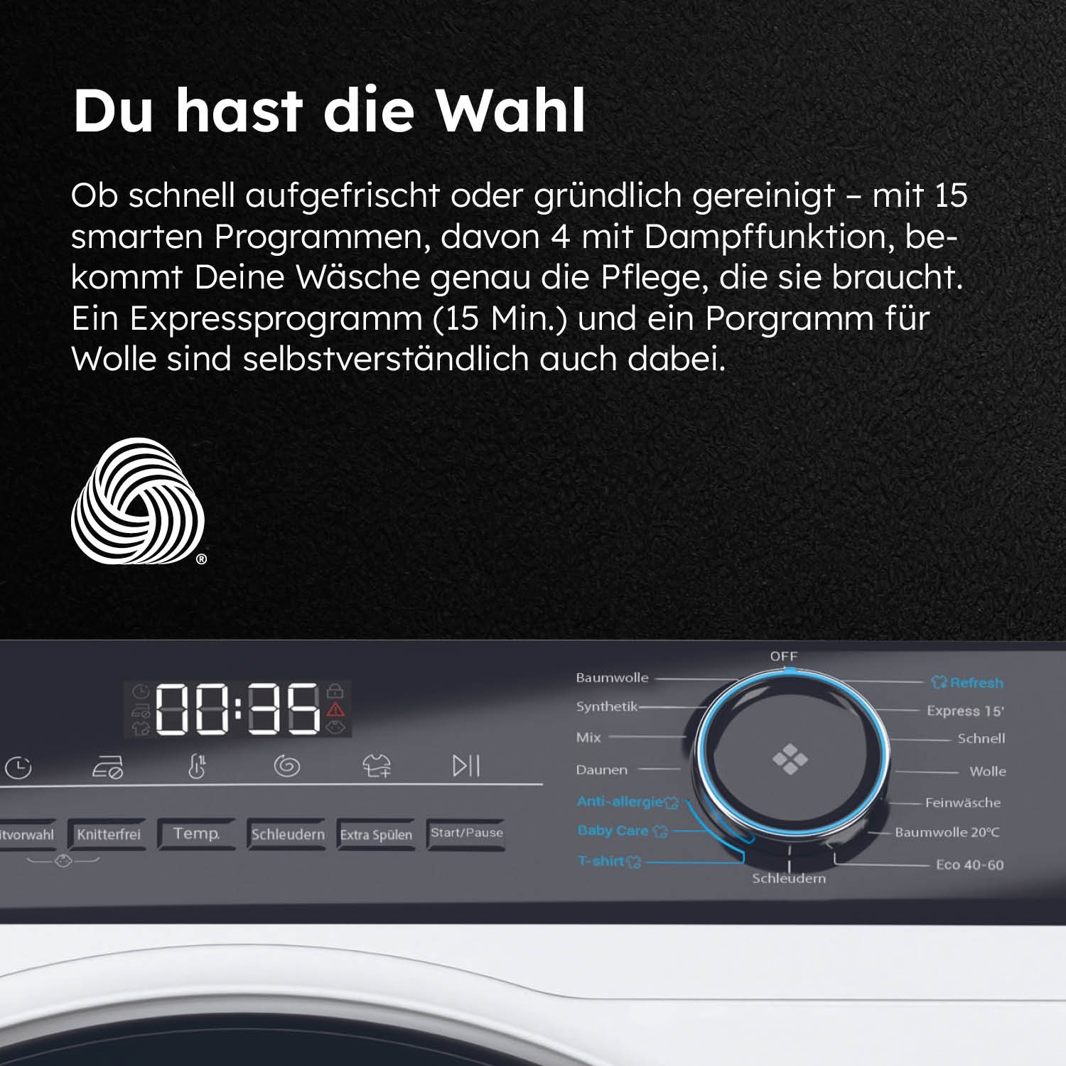 Haier Waschmaschine »HW101-NBP14939«, 10 kg, 1400 U/min, 10 kg, 1400 U/min, Inverter Motor, Antibakterielle Technologie