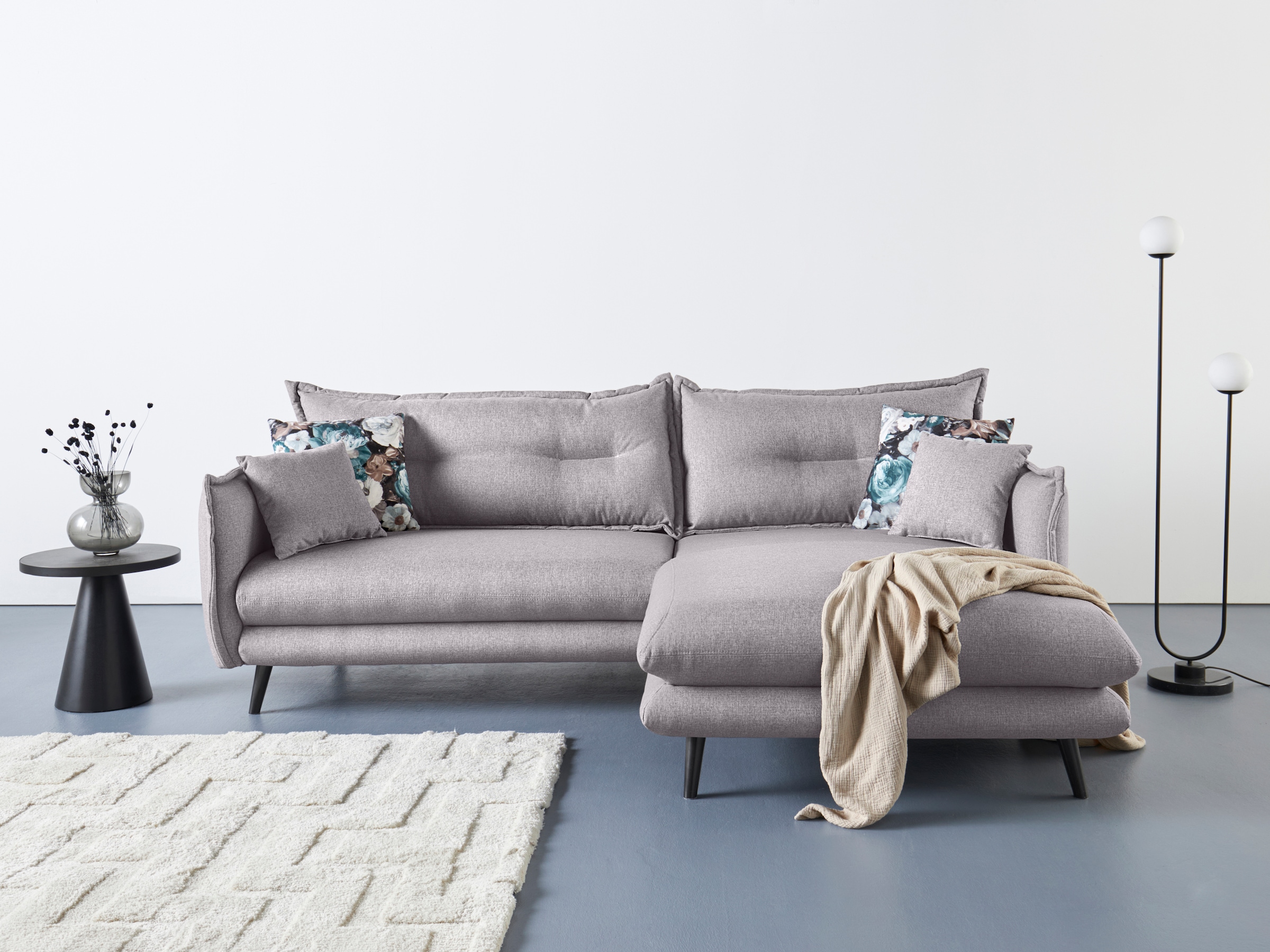 INOSIGN Ecksofa »Lazio«, in verschiedenen Bezugsqualitäten und Farben liefe günstig online kaufen