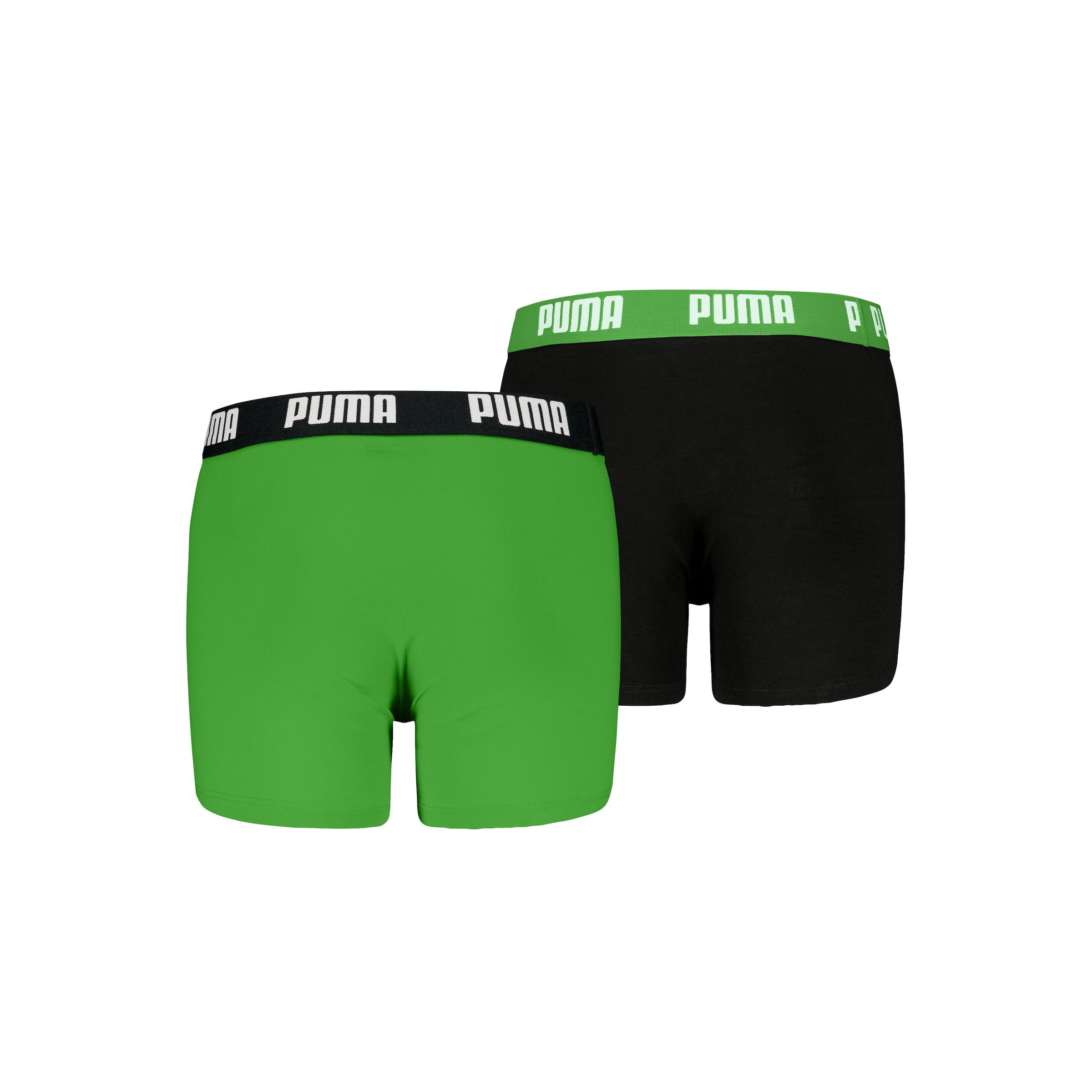 PUMA Boxershorts »PUMA BOYS EVERYDAY BASIC BOXERS« 2er Pack,  Komfortabler Logobund, ohne Eingriff
