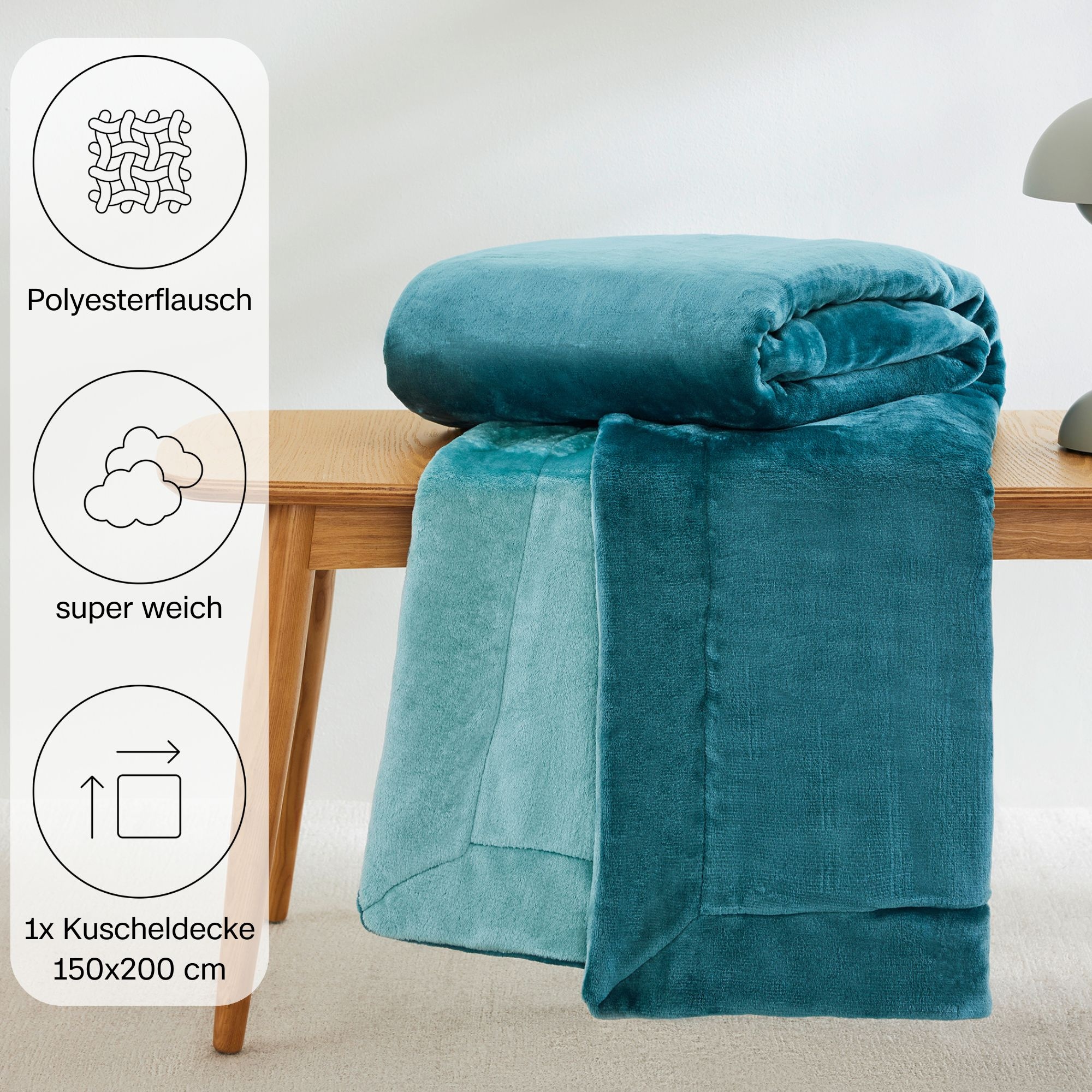s.Oliver Wohndecke »Doublesoft, Kuscheldecke, Deal, Kissen geschenkt!«, Kuscheldecke, mit GRATIS-Zugabe: 2x Kissenhülle, mit Reißverschluss