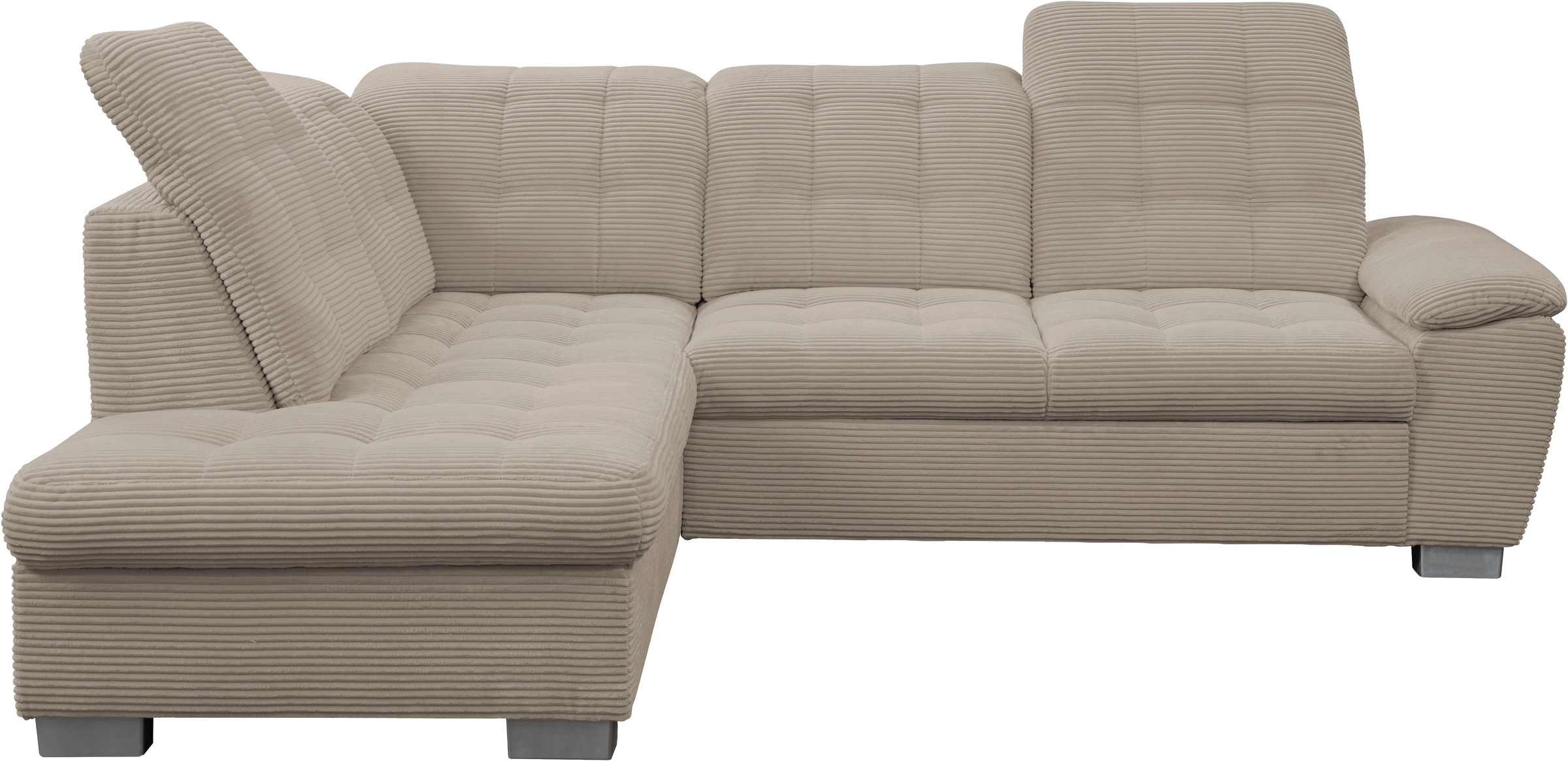 WERK2 Ecksofa »Bonny inkl. Kopfteilverstellung, Bettfunktion, Stauraum, L-F günstig online kaufen