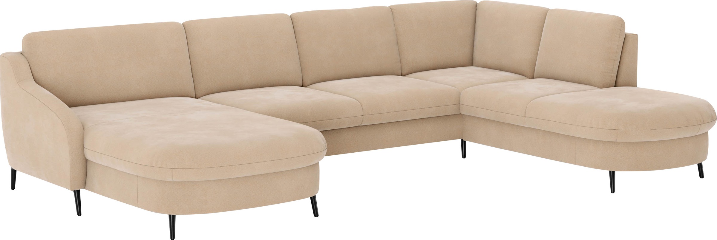sit&more Wohnlandschaft »Soul U-Form«, wahlweise mit Bettfunktion und Bettkasten oder Schubkasten