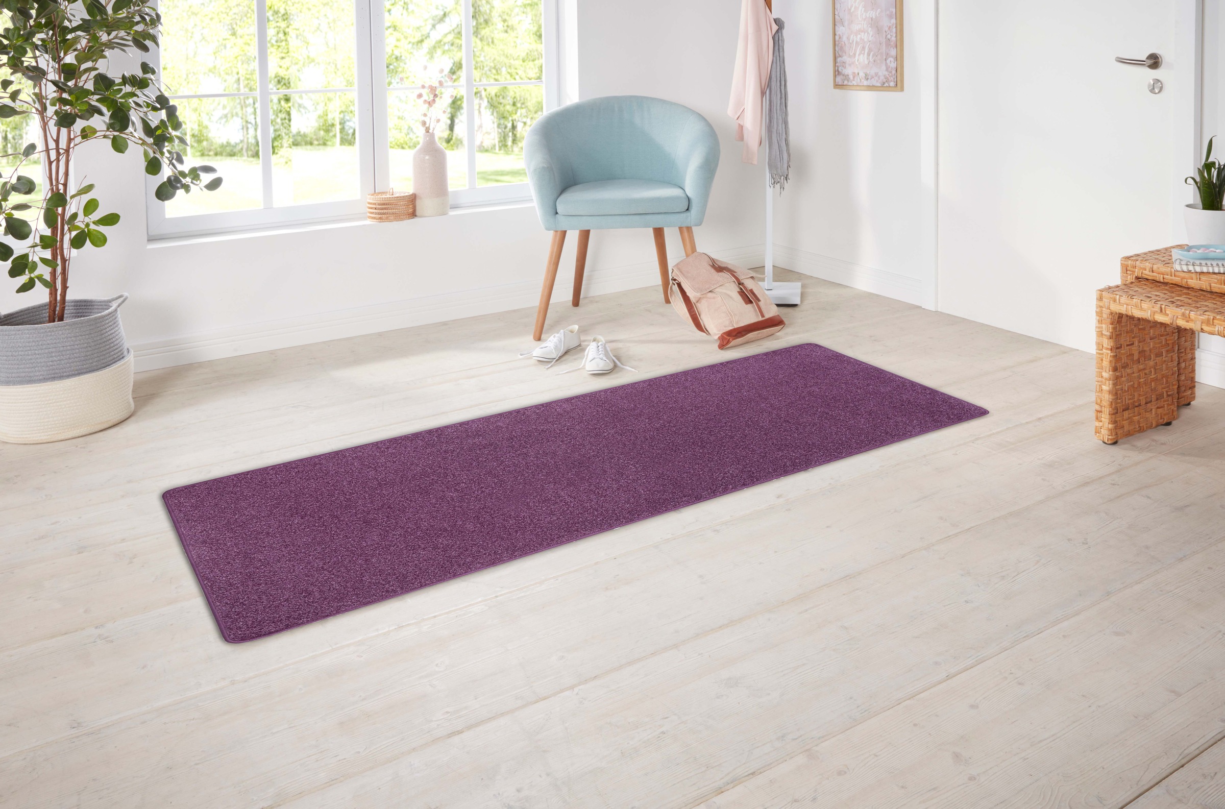 Hanse Home Exclusiv Läufer »Liberty«, rechteckig, 7 mm Höhe, Uni-Meliert, r günstig online kaufen